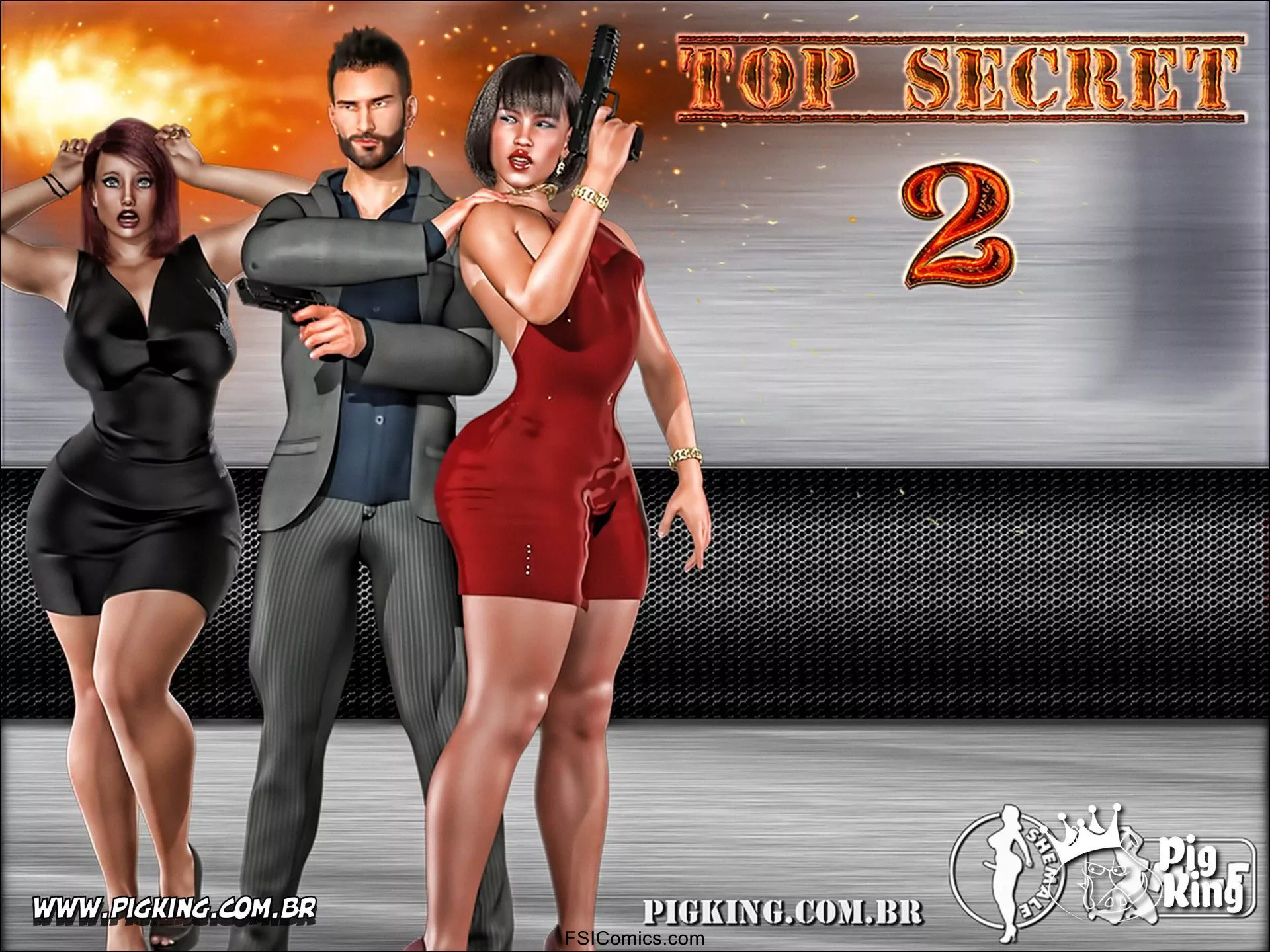 Top Secret – Nadine, Maxine Chapter 02 - Pigking 3D - 43 - Fsicomics