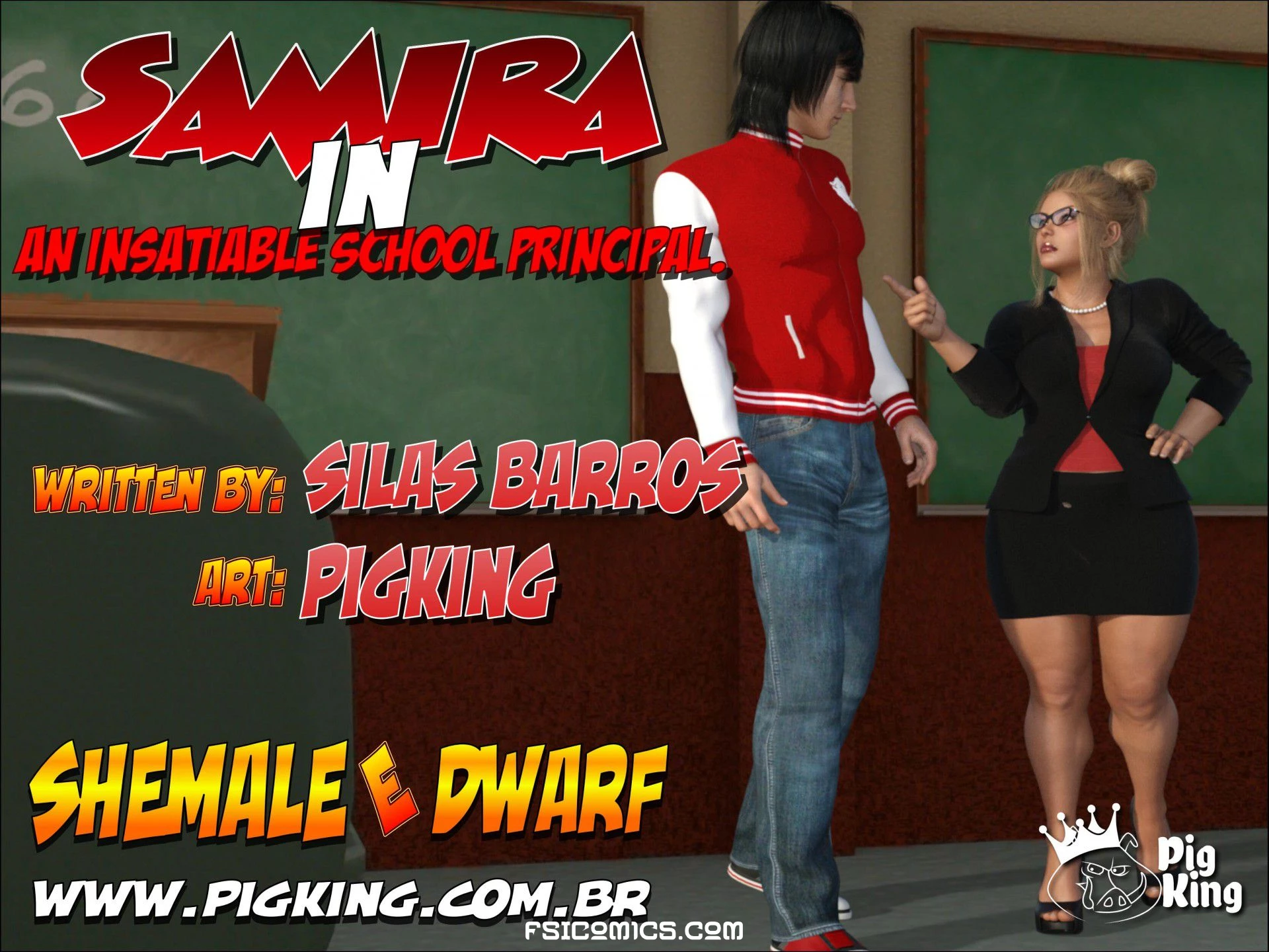 Samira Chapter 1 - An Insatiable School Principle – PigKing 3D - 39 - FSIComics