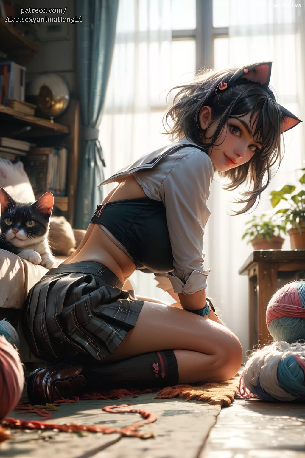 cat girls daily life aiasag 025 - FSIComics