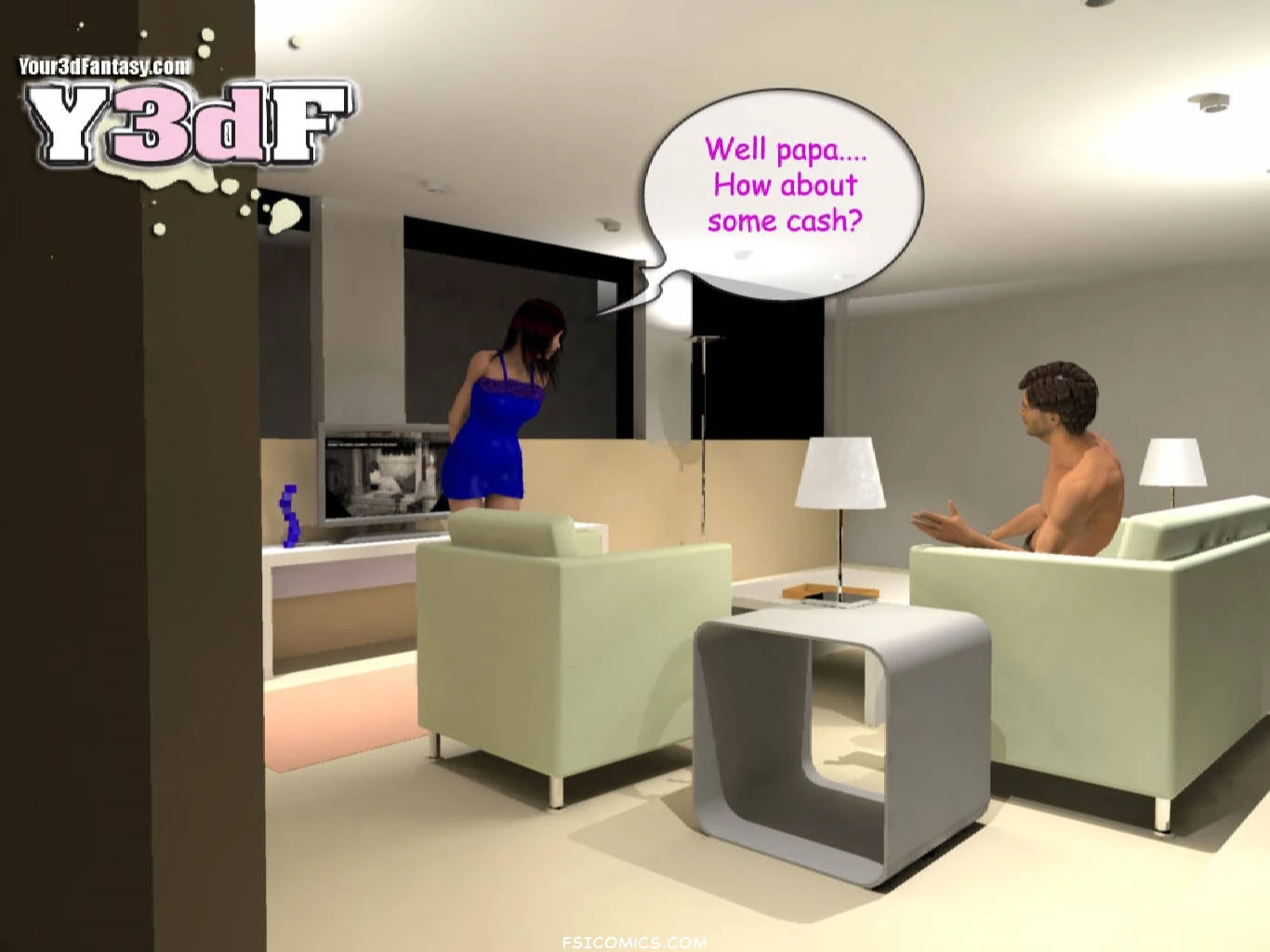 Lucy and Dad Chapter 1 Y3DF Your3DFantasy FSIComics.com 7 - FSIComics Lucy and Dad Chapter 1 Y3DF Your3DFantasy FSIComics.com 7 - FSIComics