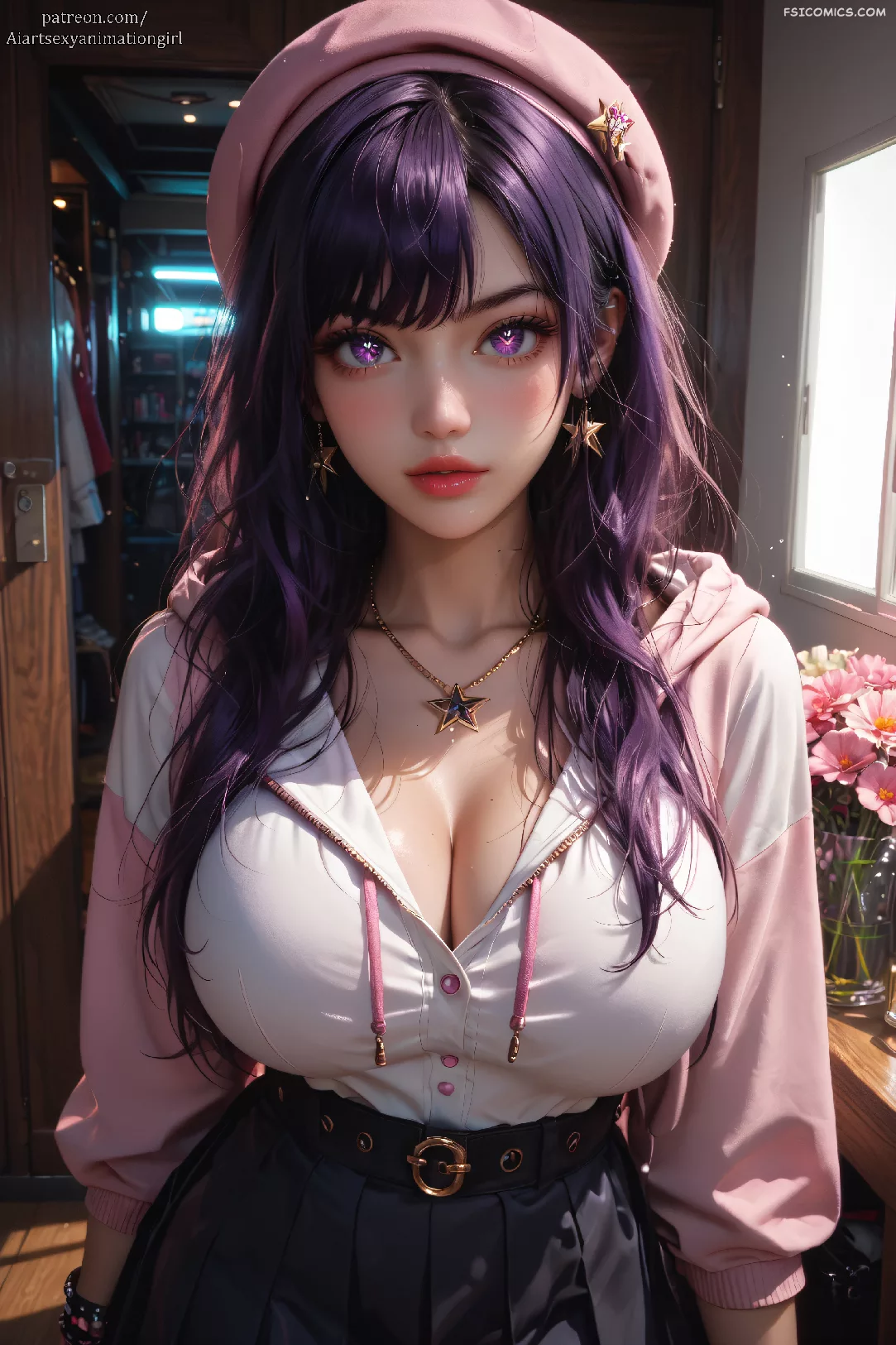 ai purple hair aiasag 001 - FSIComics