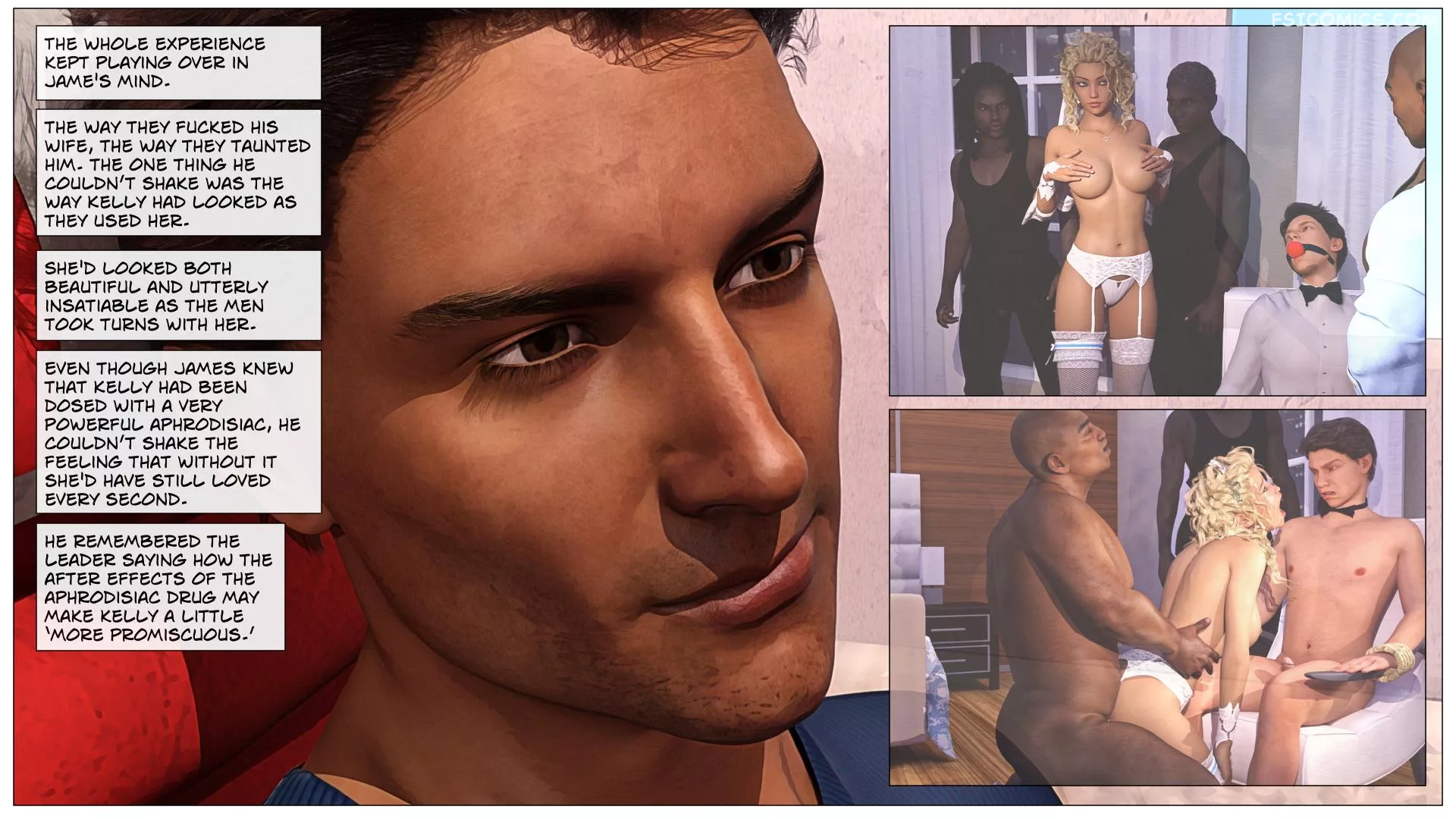 black takes white the honeymoon part 1 sexy3dcomics gonzo studios 003 - FSIComics