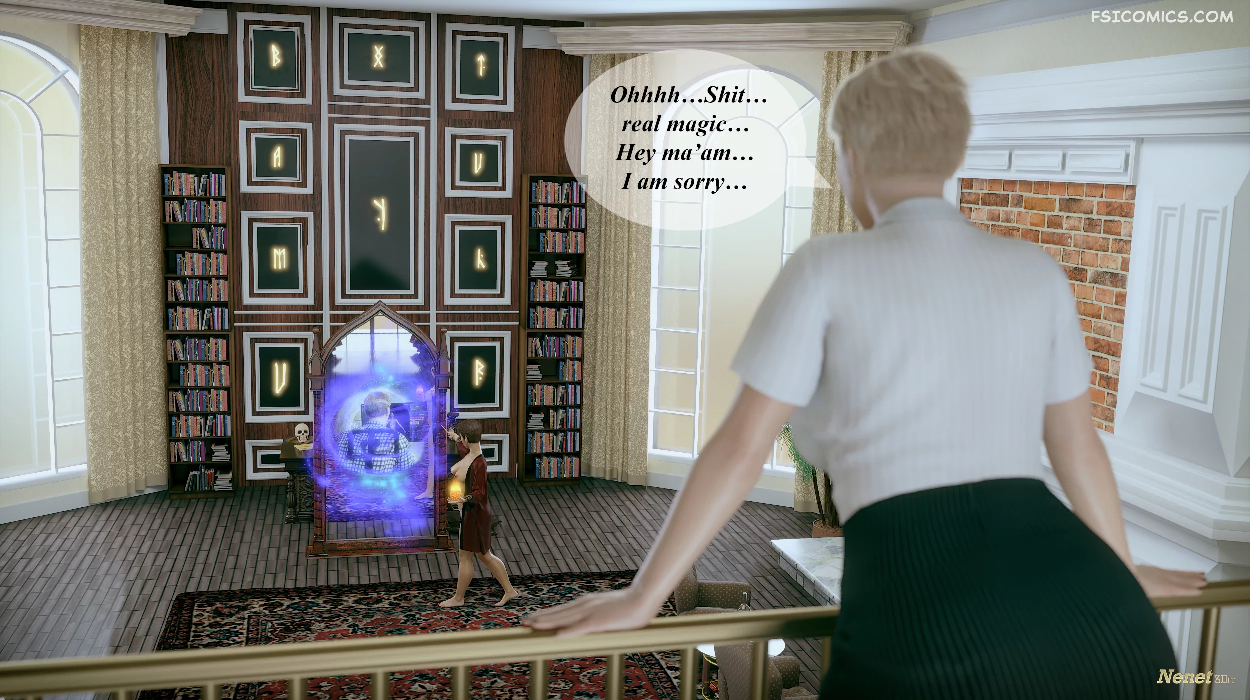 unsafe magic chapter 6 nenet3dx 011 - FSIComics unsafe magic chapter 6 nenet3dx 011 - FSIComics