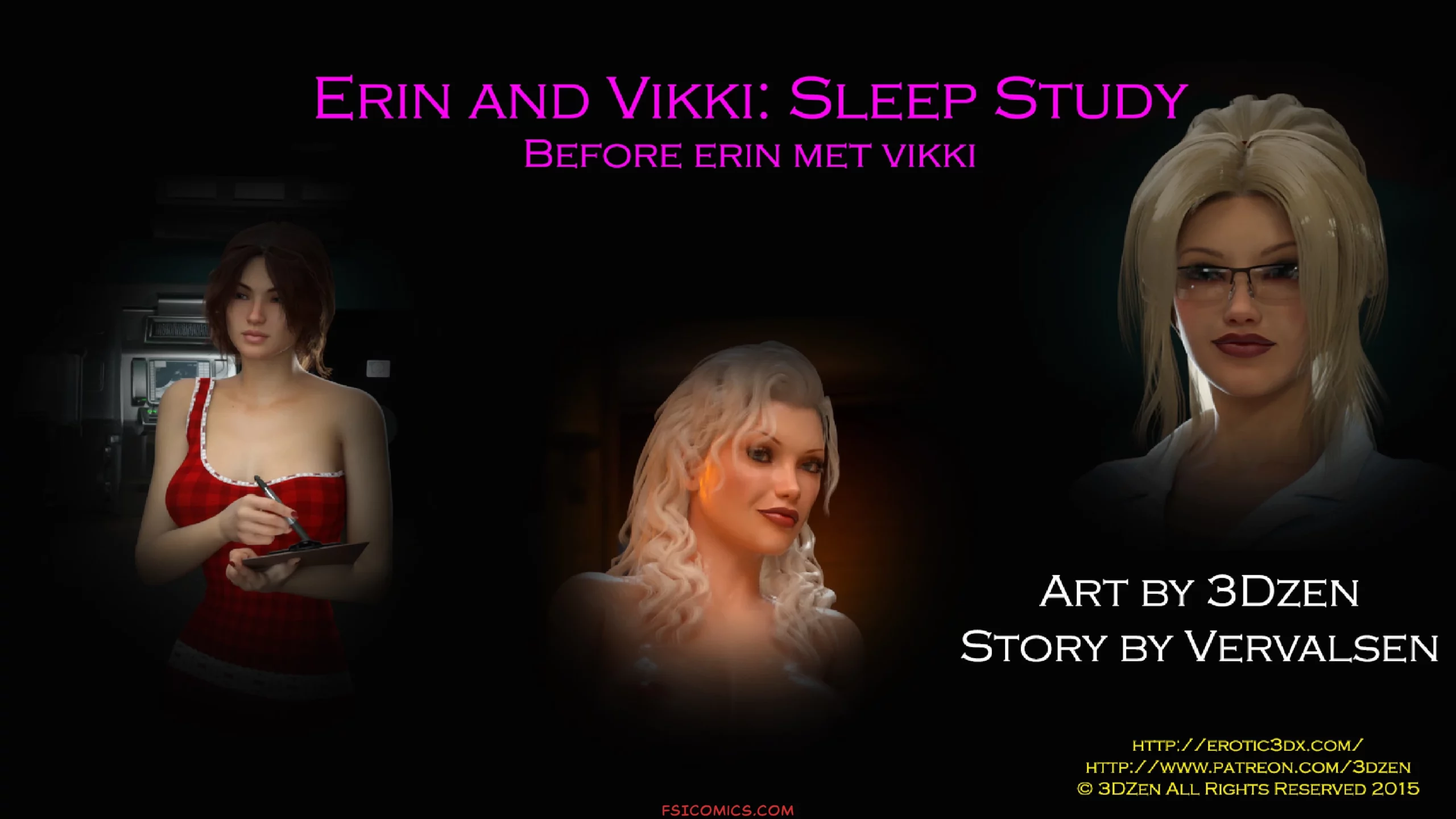 Erin Vikki Chapter 3 Sleep Study Before Erin Met Vikki 3DZen FSIComics.com 1 scaled - FSIComics Erin Vikki Chapter 3 - Sleep Study - Before Erin Met Vikki – 3DZen