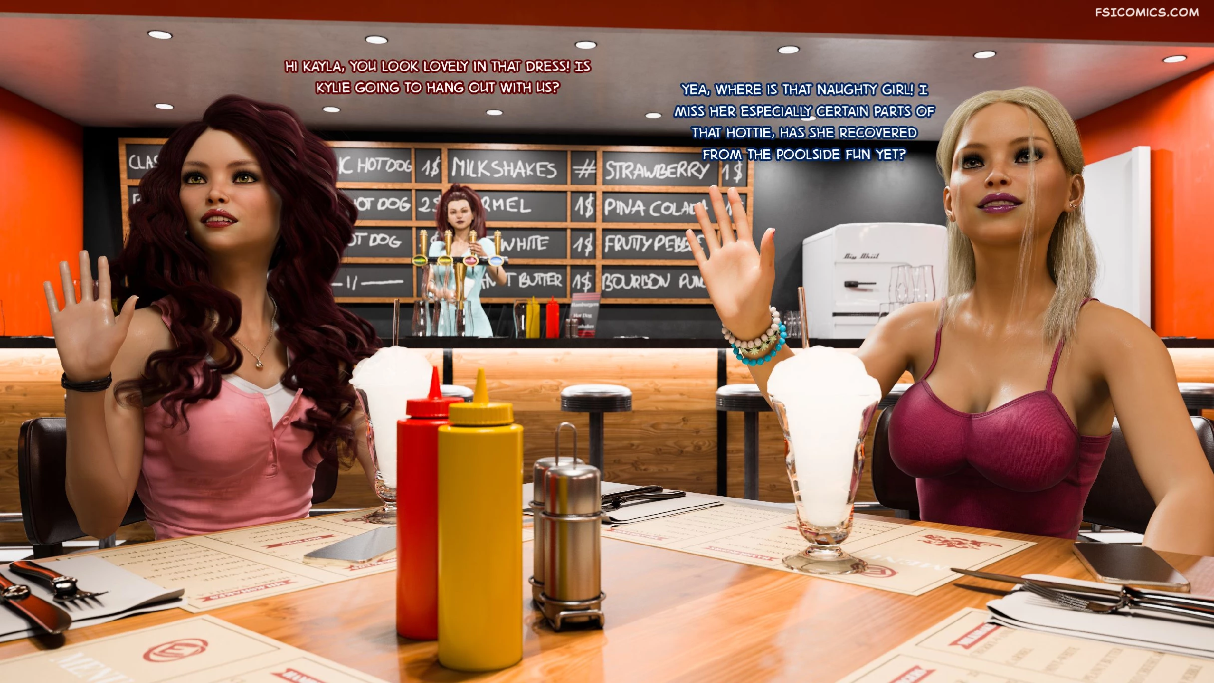 Futa Step Sisters Chapter 5 Lunch at Phutas Party 3DZen FSIComics.com 3 - FSIComics