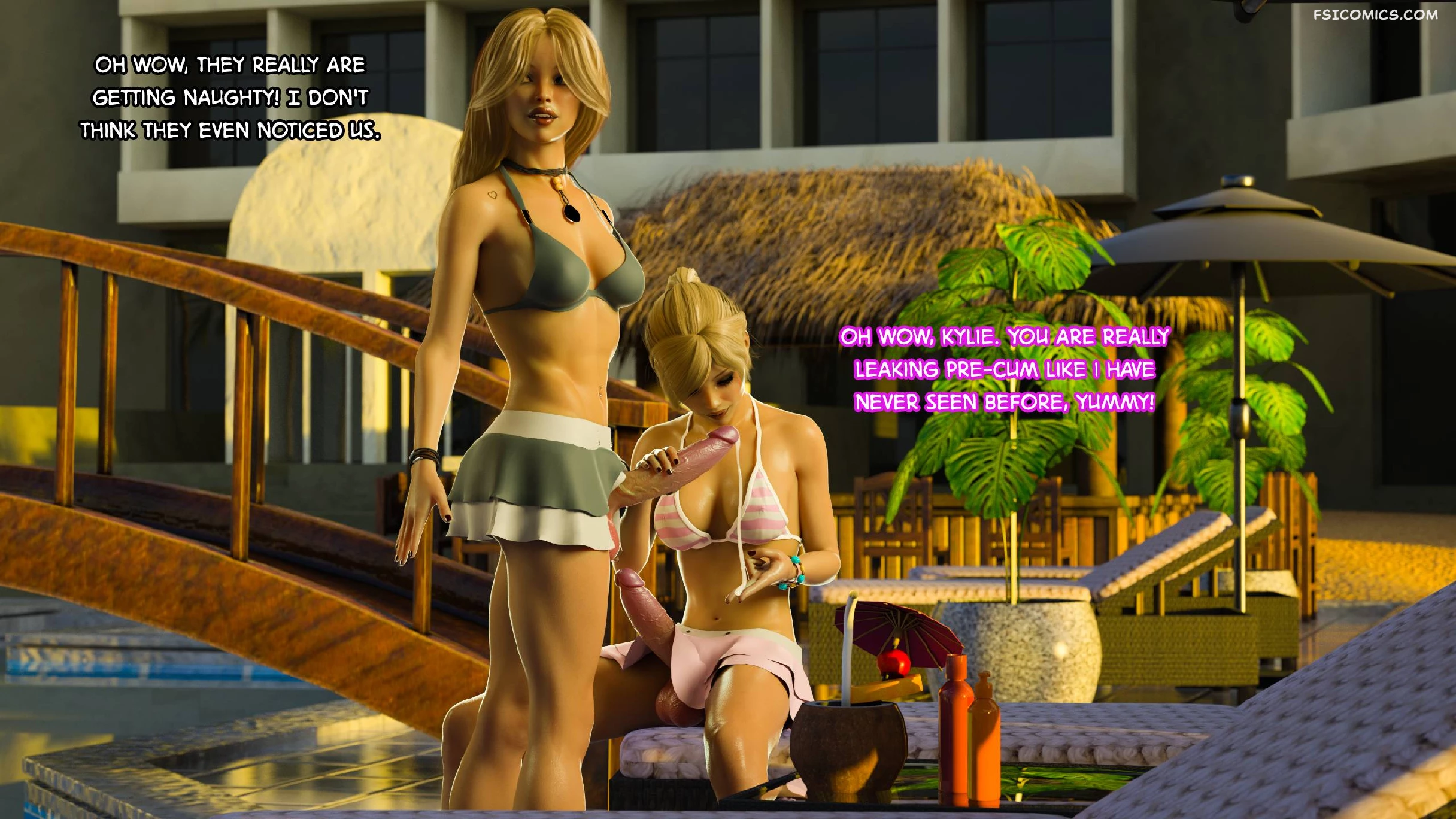 Kayla and Kylie Vacation Get Away 3DZen FSIComics.com 23 - FSIComics