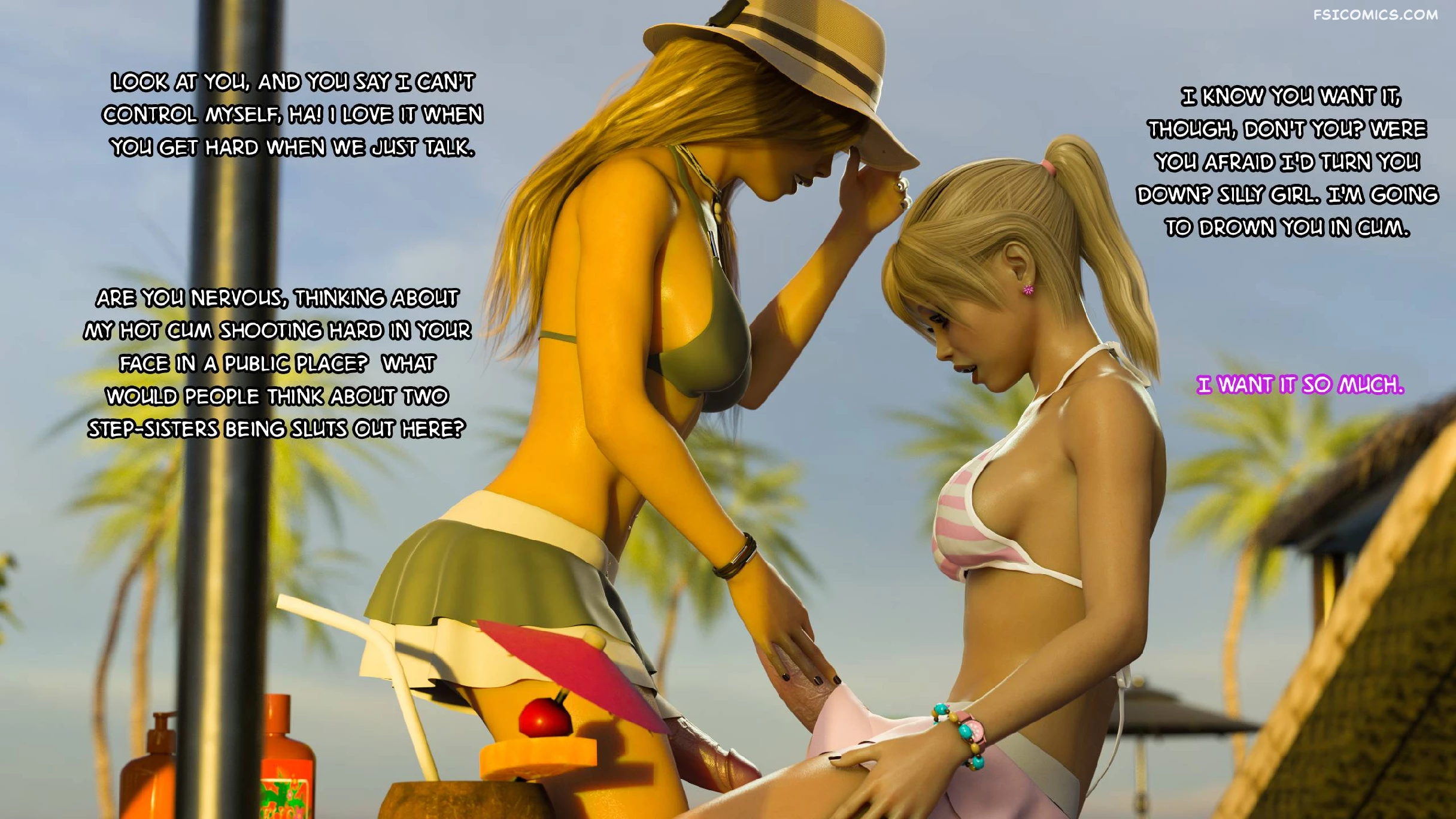 Kayla and Kylie Vacation Get Away 3DZen FSIComics.com 9 - FSIComics