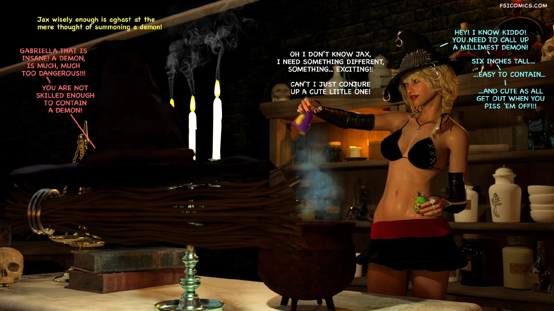 Practicing Witchcraft Chapter 1 3DZen FSIComics.com 15 - FSIComics Practicing Witchcraft Chapter 1 3DZen FSIComics.com 15 - FSIComics
