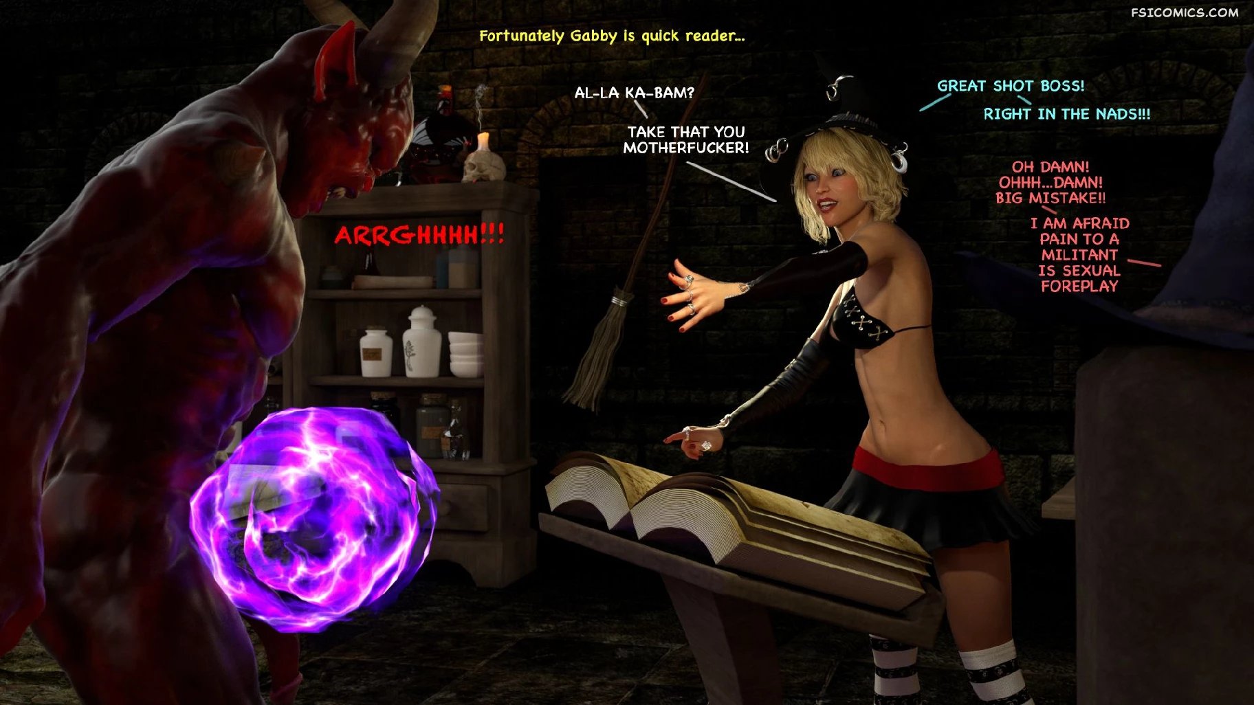 Practicing Witchcraft Chapter 1 3DZen FSIComics.com 28 - FSIComics Practicing Witchcraft Chapter 1 3DZen FSIComics.com 28 - FSIComics