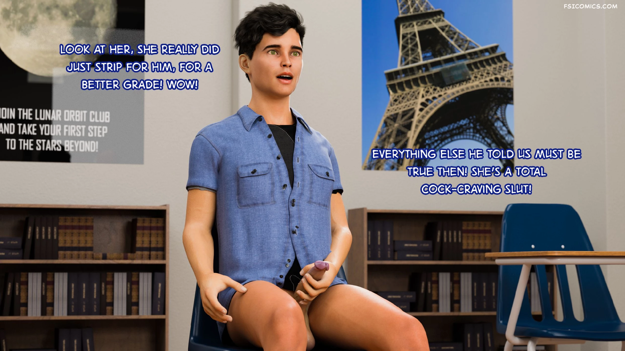 Shades of Darkness Chapter 7 Part 6 Kattes School Day 3DZen FSIComics.com 167 - FSIComics