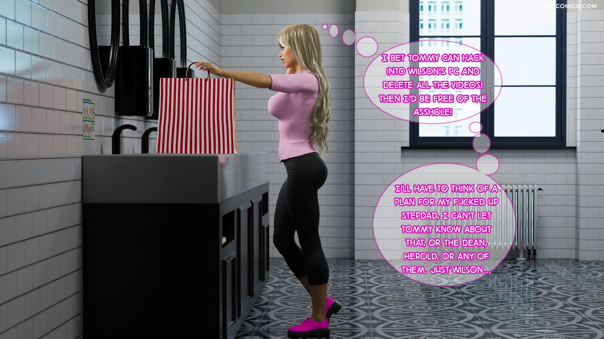 Shades of Darkness Chapter 7 Part 6 Kattes School Day 3DZen FSIComics.com 34 - FSIComics