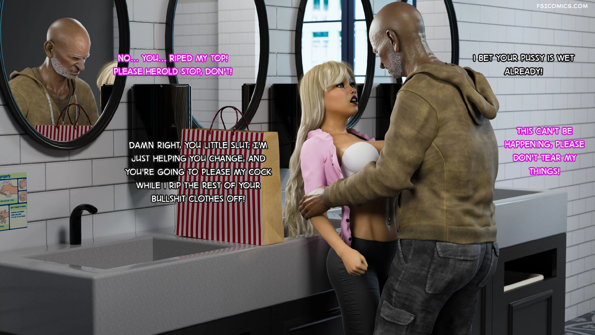 Shades of Darkness Chapter 7 Part 6 Kattes School Day 3DZen FSIComics.com 45 - FSIComics