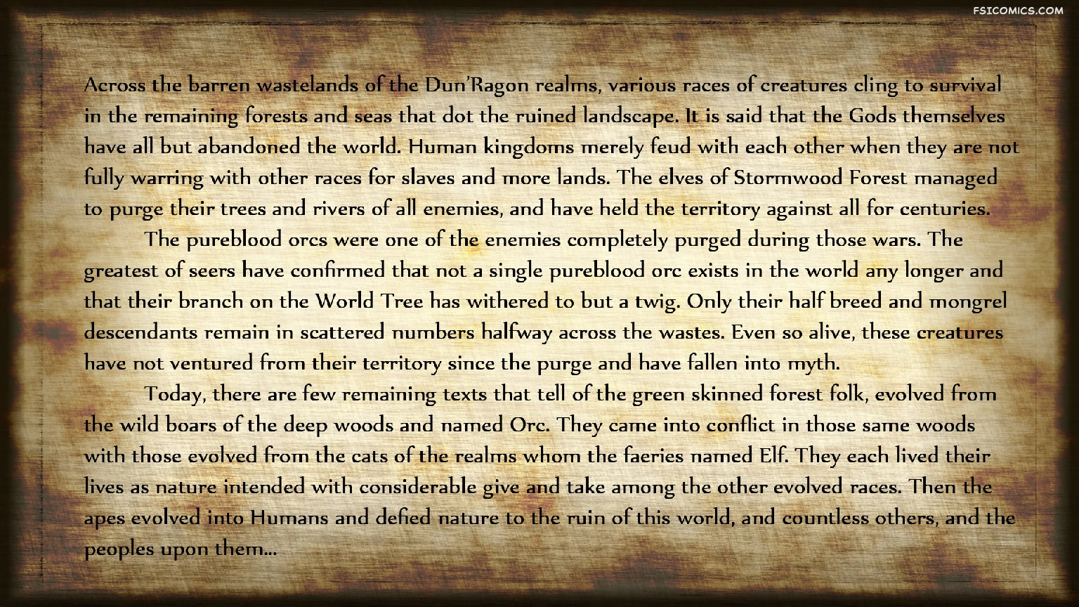 The Chronicles of DunRagon Chapter 1 The Half Elf 3DZen FSIComics.com 52 - FSIComics