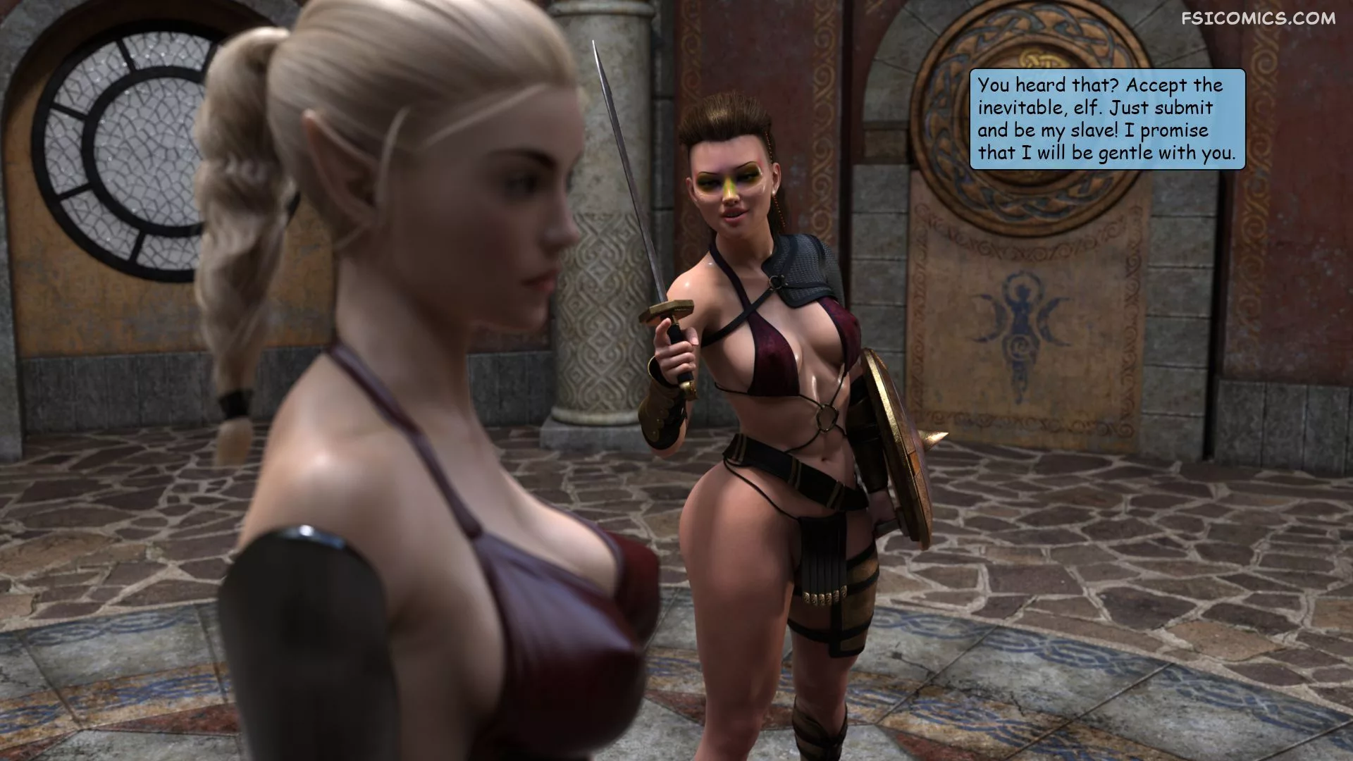 elf vs barbarian chapter 2 kizaru3d 023 - FSIComics