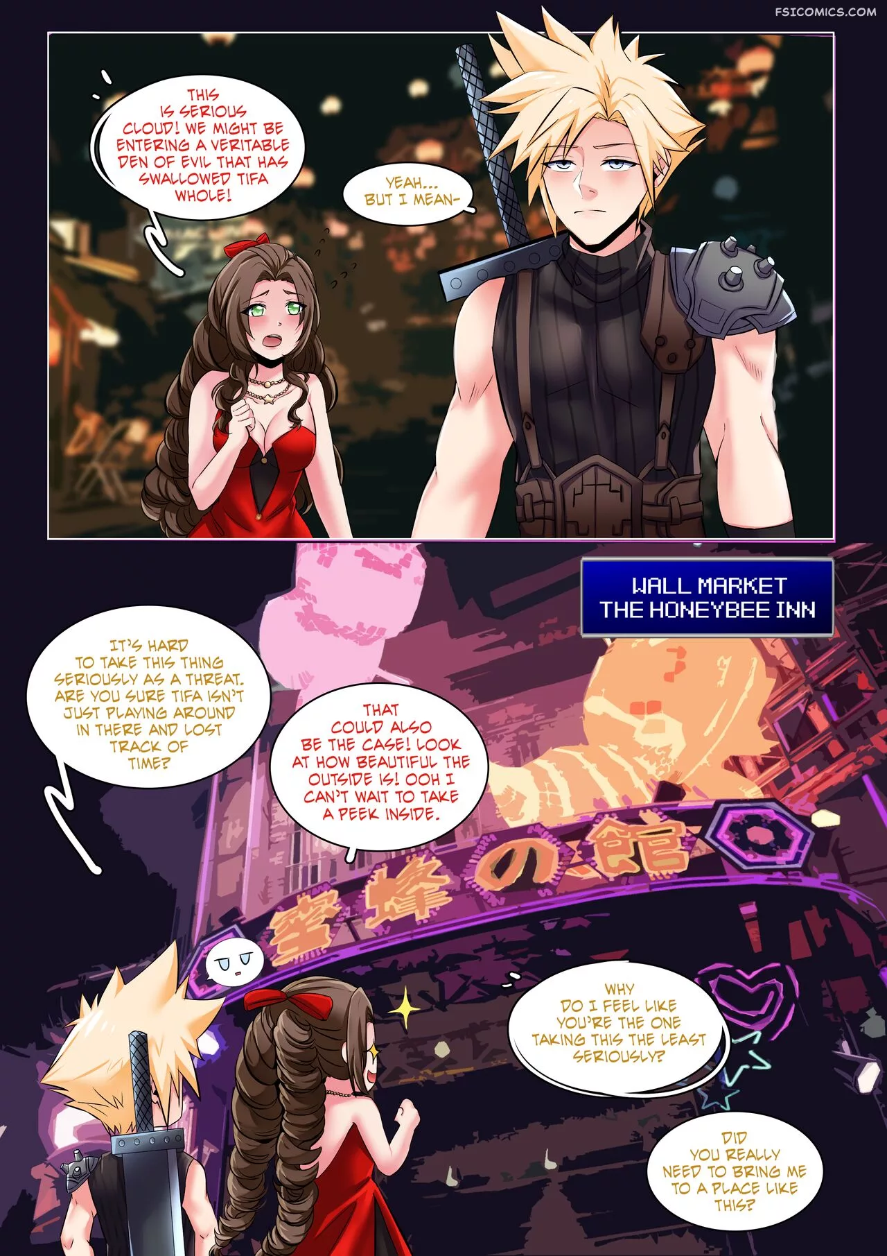 final fantasy 7 honey bee inn meowwithme 002 - FSIComics