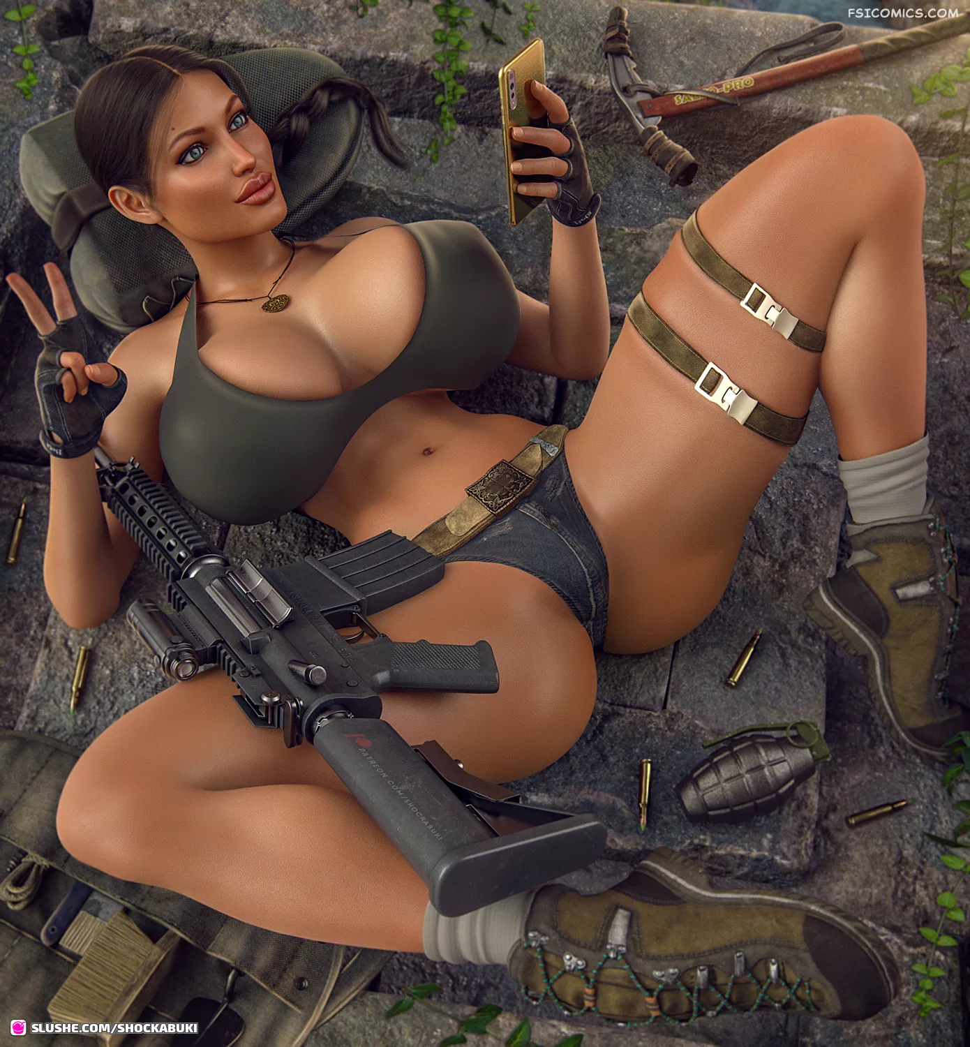 pinups and artwork shockabuki 300 - FSIComics pinups and artwork shockabuki 300 - FSIComics