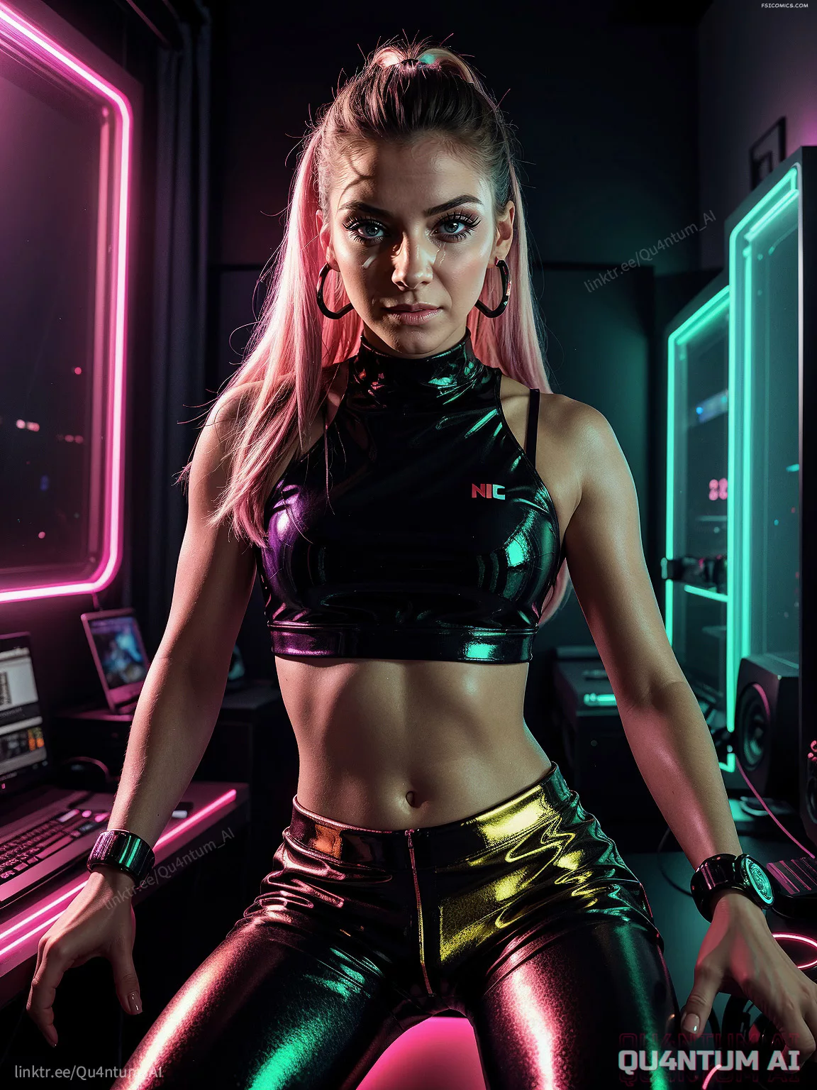 Alexa Bliss WWE Streamer Girl Gamming Wrestling QuantumAI FSIComics.com 23 - FSIComics Alexa Bliss WWE Streamer Girl Gamming Wrestling QuantumAI FSIComics.com 23 - FSIComics