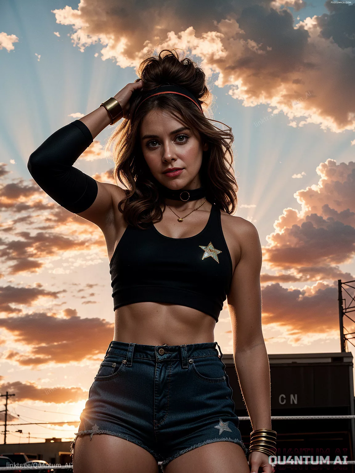 Alison Brie Wrestling WWE Glow 1980s Costume QuantumAI FSIComics.com 15 - FSIComics Alison Brie Wrestling WWE Glow 1980s Costume QuantumAI FSIComics.com 15 - FSIComics