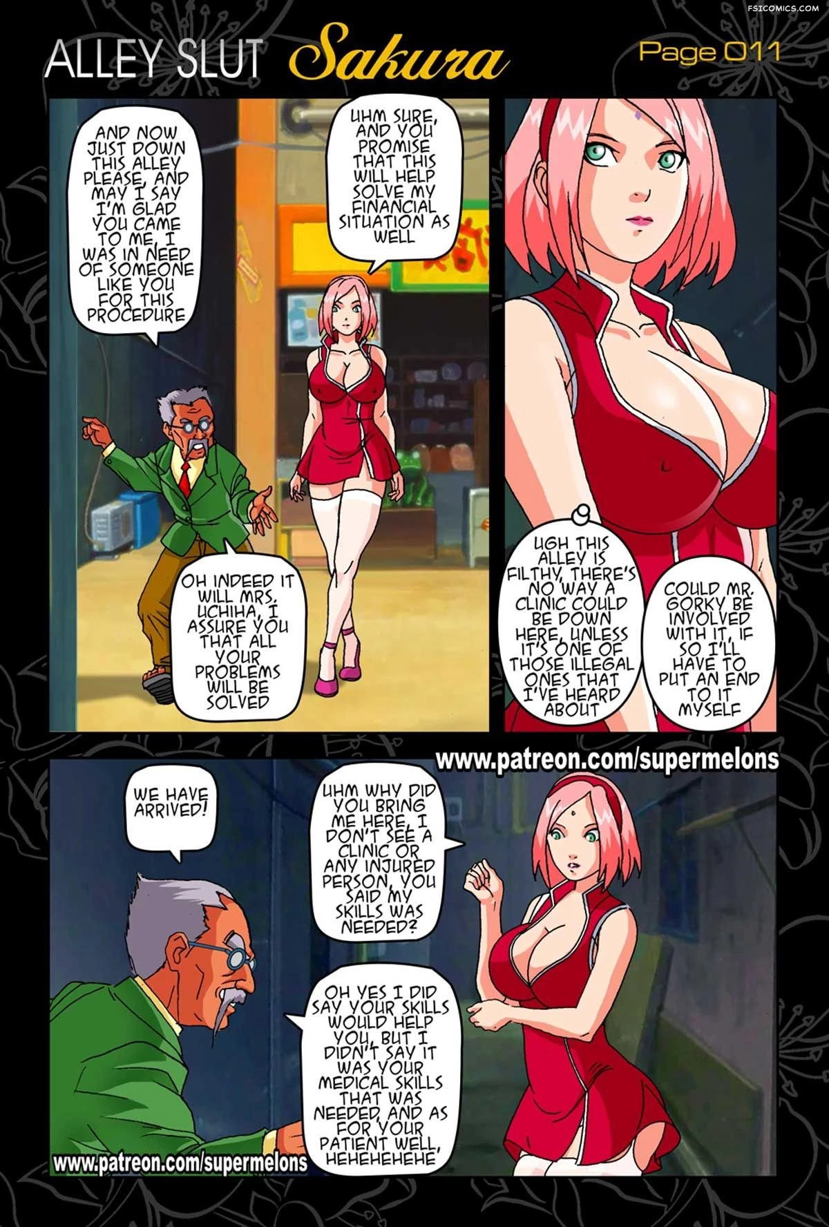 Alley Slut Sakura Chapter 1 Naruto Super Melons FSIComics.com 13 - FSIComics