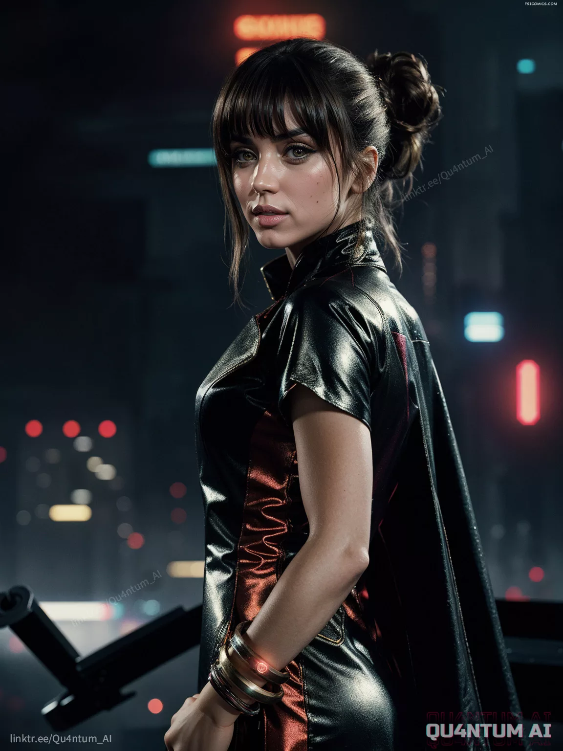 Ana De Armas Blade Runner 2049 Blade Runner 1982 JOI Raincoat Leather Retro Future QuantumAI FSIComics.com 15 - FSIComics Ana De Armas Blade Runner 2049 Blade Runner 1982 JOI Raincoat Leather Retro Future QuantumAI FSIComics.com 15 - FSIComics