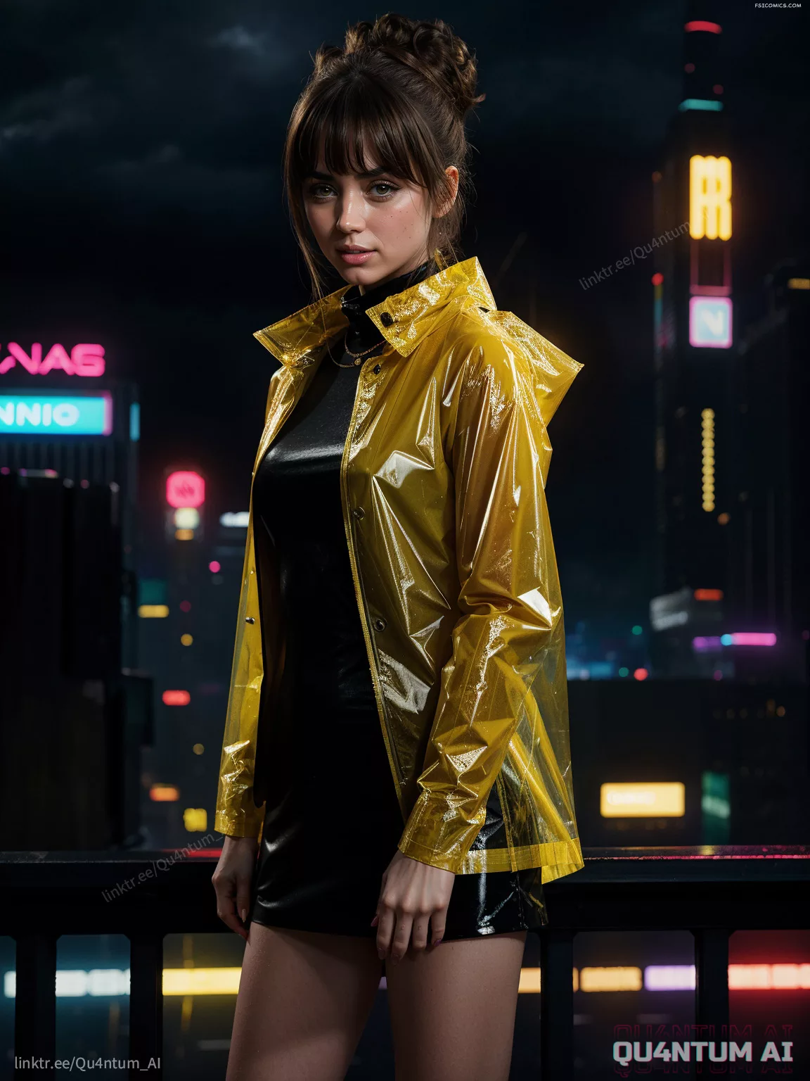 Ana De Armas Blade Runner 2049 Blade Runner 1982 JOI Raincoat Leather Retro Future QuantumAI FSIComics.com 2 - FSIComics Ana De Armas Blade Runner 2049 Blade Runner 1982 JOI Raincoat Leather Retro Future QuantumAI FSIComics.com 2 - FSIComics