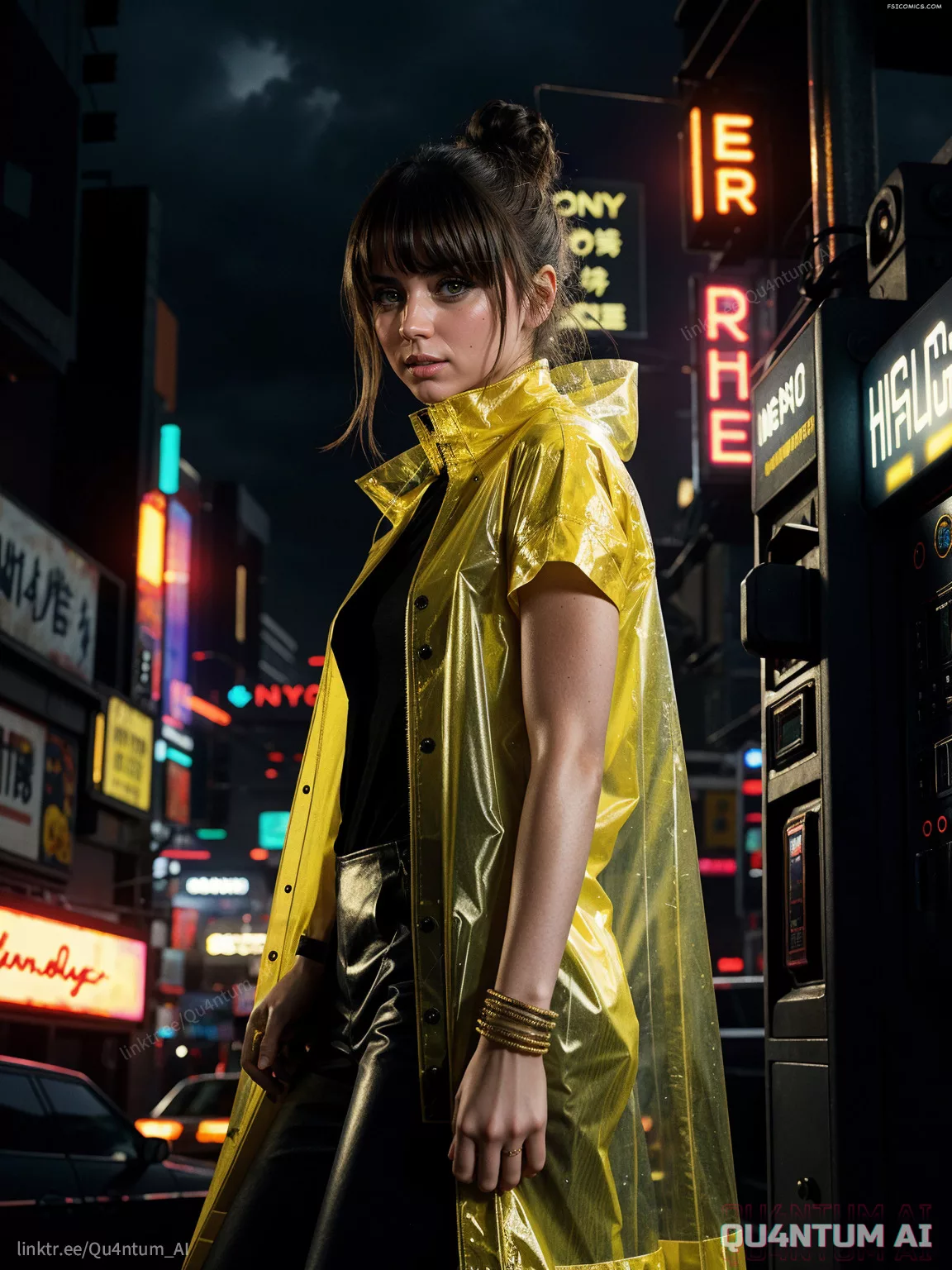 Ana De Armas Blade Runner 2049 Blade Runner 1982 JOI Raincoat Leather Retro Future QuantumAI FSIComics.com 22 - FSIComics Ana De Armas Blade Runner 2049 Blade Runner 1982 JOI Raincoat Leather Retro Future QuantumAI FSIComics.com 22 - FSIComics