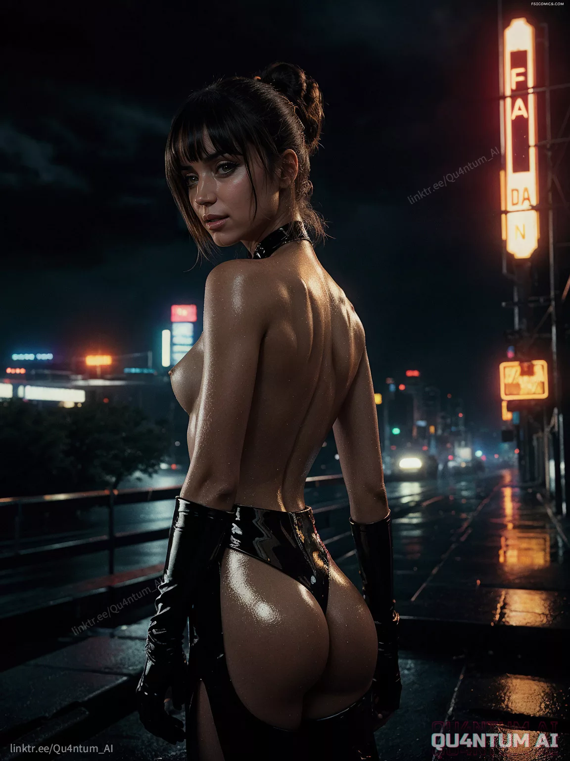 Ana De Armas Blade Runner 2049 Blade Runner 1982 JOI Raincoat Leather Retro Future QuantumAI FSIComics.com 23 - FSIComics Ana De Armas Blade Runner 2049 Blade Runner 1982 JOI Raincoat Leather Retro Future QuantumAI FSIComics.com 23 - FSIComics