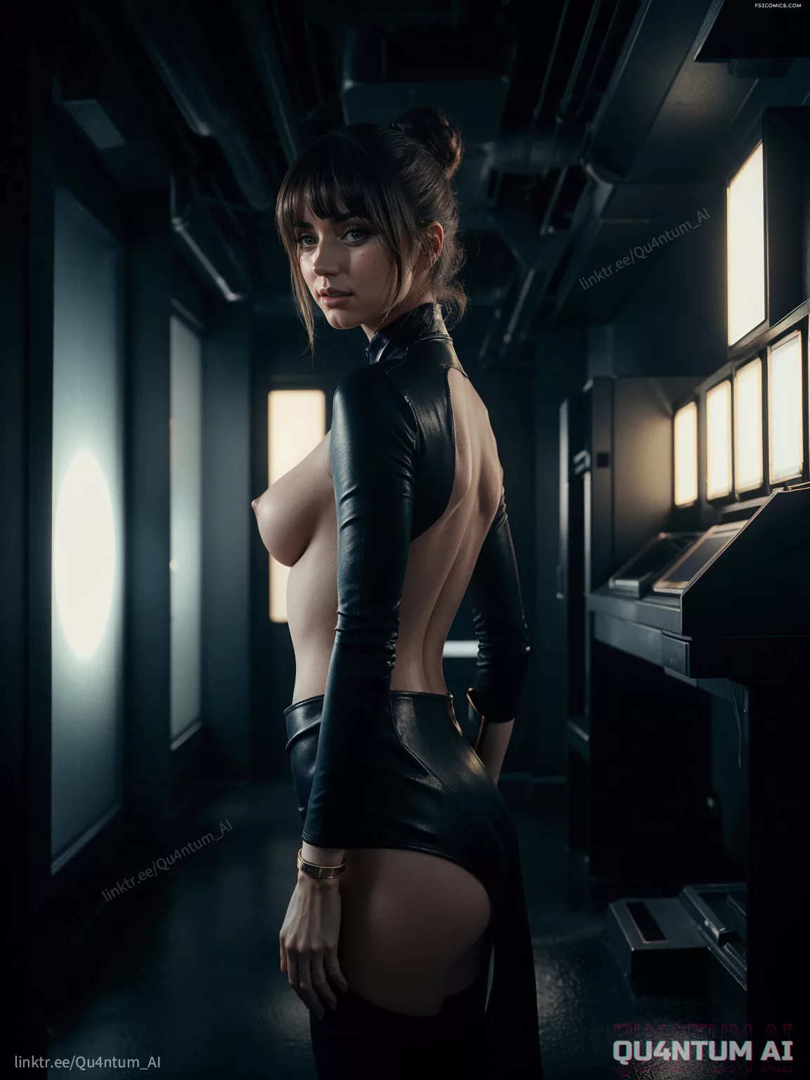 Ana De Armas Blade Runner 2049 Blade Runner 1982 JOI Raincoat Leather Retro Future QuantumAI FSIComics.com 26 - FSIComics Ana De Armas Blade Runner 2049 Blade Runner 1982 JOI Raincoat Leather Retro Future QuantumAI FSIComics.com 26 - FSIComics