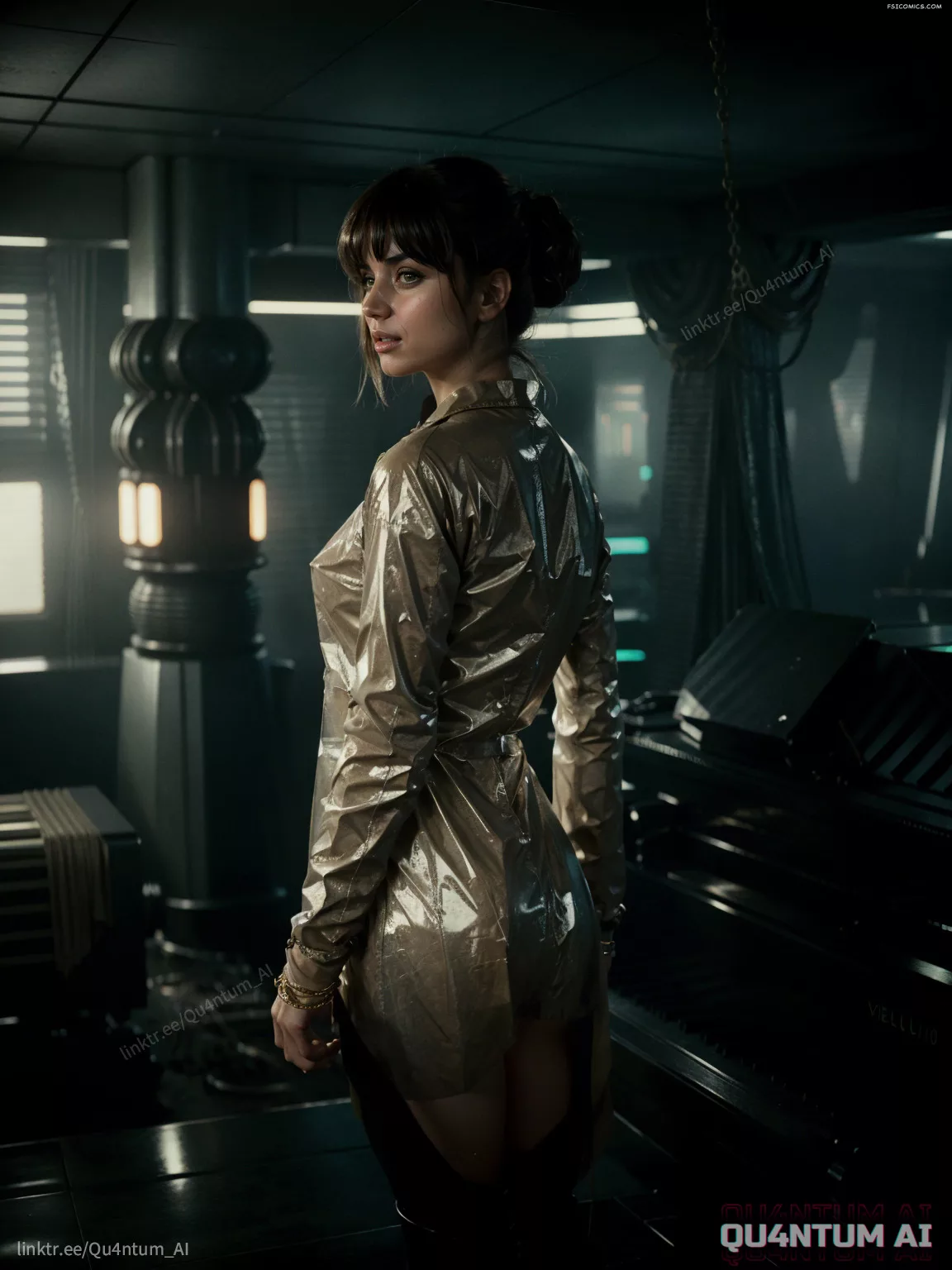 Ana De Armas Blade Runner 2049 Blade Runner 1982 JOI Raincoat Leather Retro Future QuantumAI FSIComics.com 27 - FSIComics Ana De Armas Blade Runner 2049 Blade Runner 1982 JOI Raincoat Leather Retro Future QuantumAI FSIComics.com 27 - FSIComics