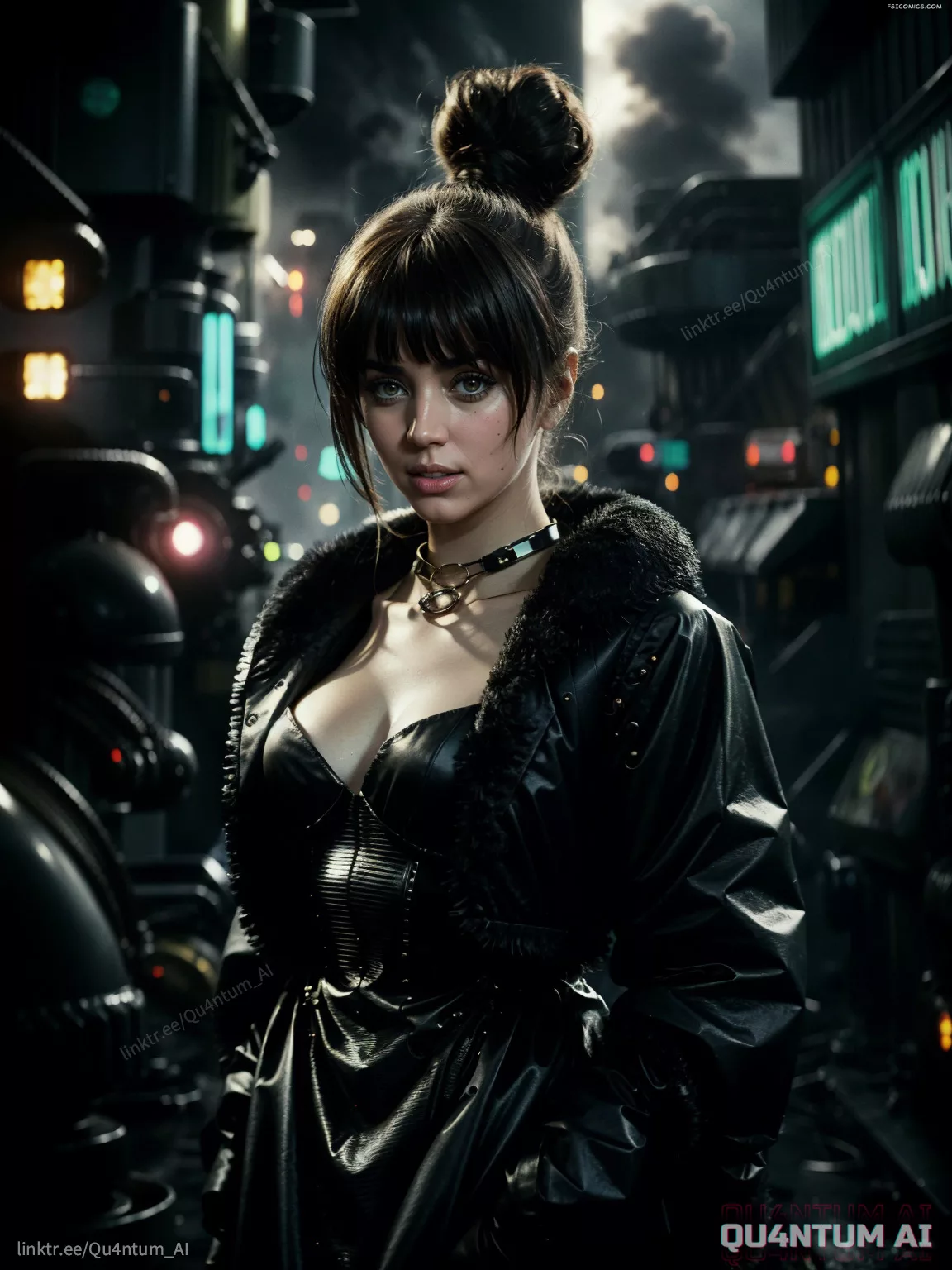 Ana De Armas Blade Runner 2049 Blade Runner 1982 JOI Raincoat Leather Retro Future QuantumAI FSIComics.com 3 - FSIComics Ana De Armas Blade Runner 2049 Blade Runner 1982 JOI Raincoat Leather Retro Future QuantumAI FSIComics.com 3 - FSIComics