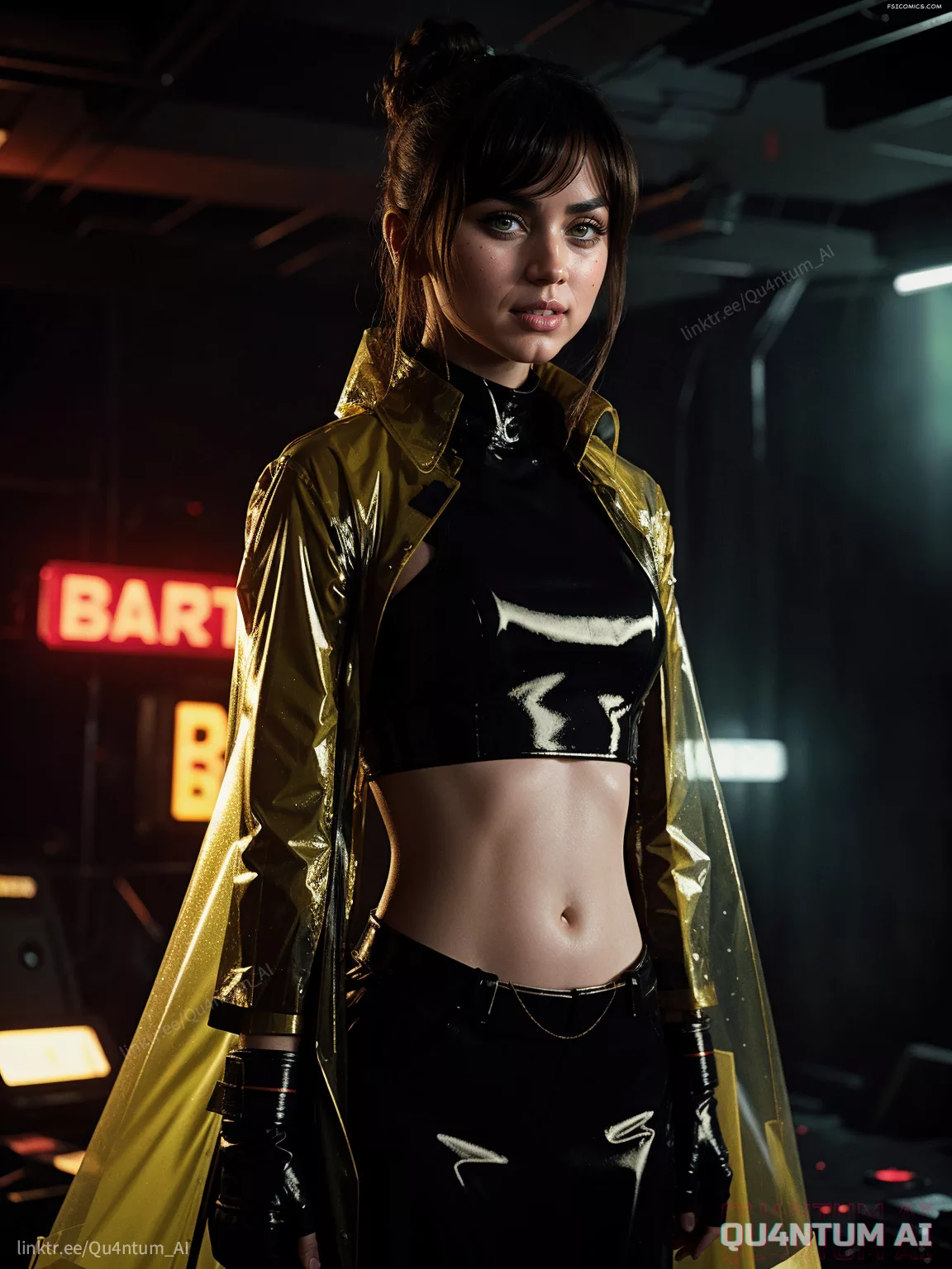 Ana De Armas Blade Runner 2049 Blade Runner 1982 JOI Raincoat Leather Retro Future QuantumAI FSIComics.com 5 - FSIComics Ana De Armas Blade Runner 2049 Blade Runner 1982 JOI Raincoat Leather Retro Future QuantumAI FSIComics.com 5 - FSIComics