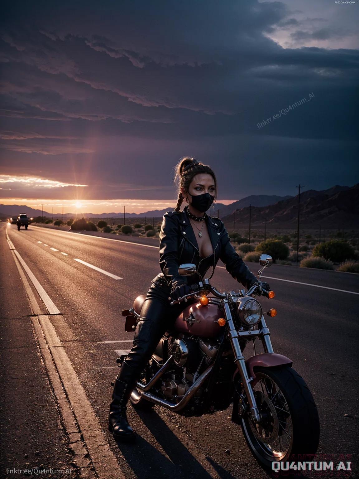 Angelina Jolie Biker Girl QuantumAI FSIComics.com 5 - FSIComics Angelina Jolie Biker Girl QuantumAI FSIComics.com 5 - FSIComics
