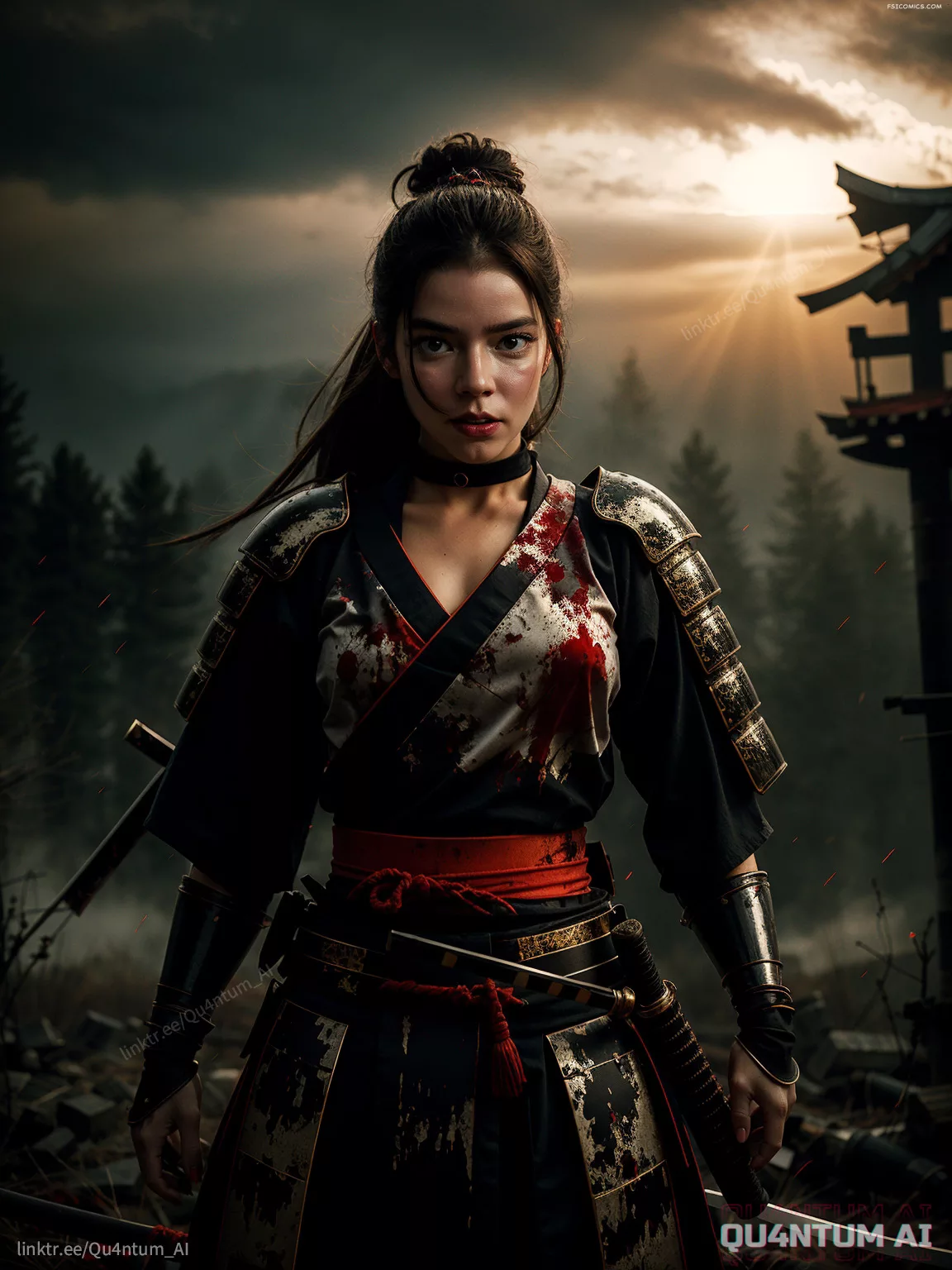 Anya Taylor Joy Samurai Warrior Ninja Japanese QuantumAI FSIComics.com 10 - FSIComics Anya Taylor Joy Samurai Warrior Ninja Japanese QuantumAI FSIComics.com 10 - FSIComics