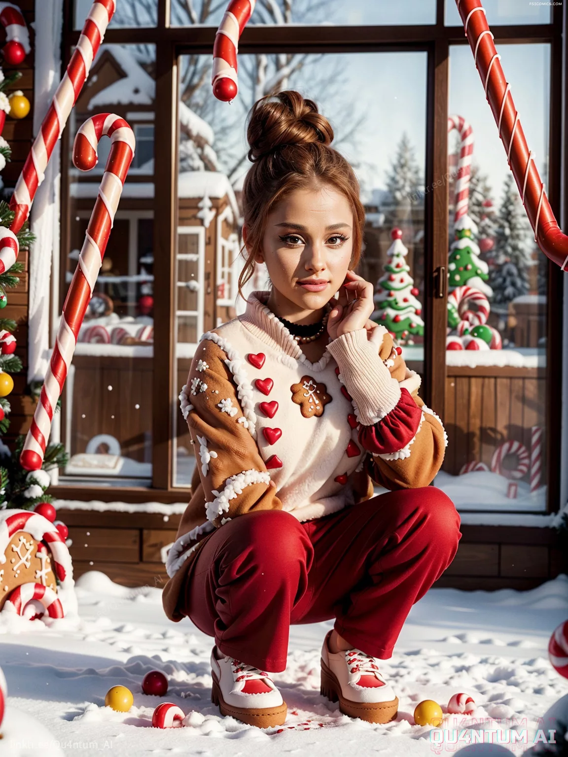 Ariana Grande Gingerbread Cookies Shop North Pole Christmas Wicked QuantumAI FSIComics.com 7 - FSIComics Ariana Grande Gingerbread Cookies Shop North Pole Christmas Wicked QuantumAI FSIComics.com 7 - FSIComics