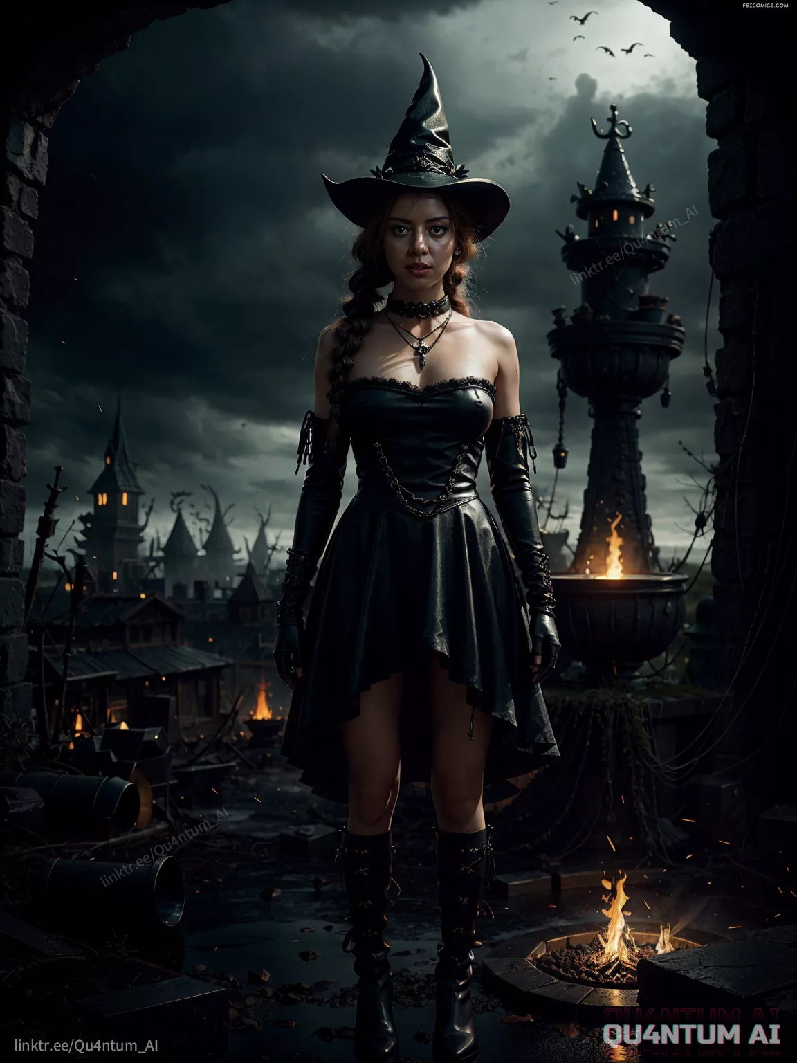 Aubrey Plaza Witch Agatha All Along Halloween QuantumAI FSIComics.com 16 - FSIComics