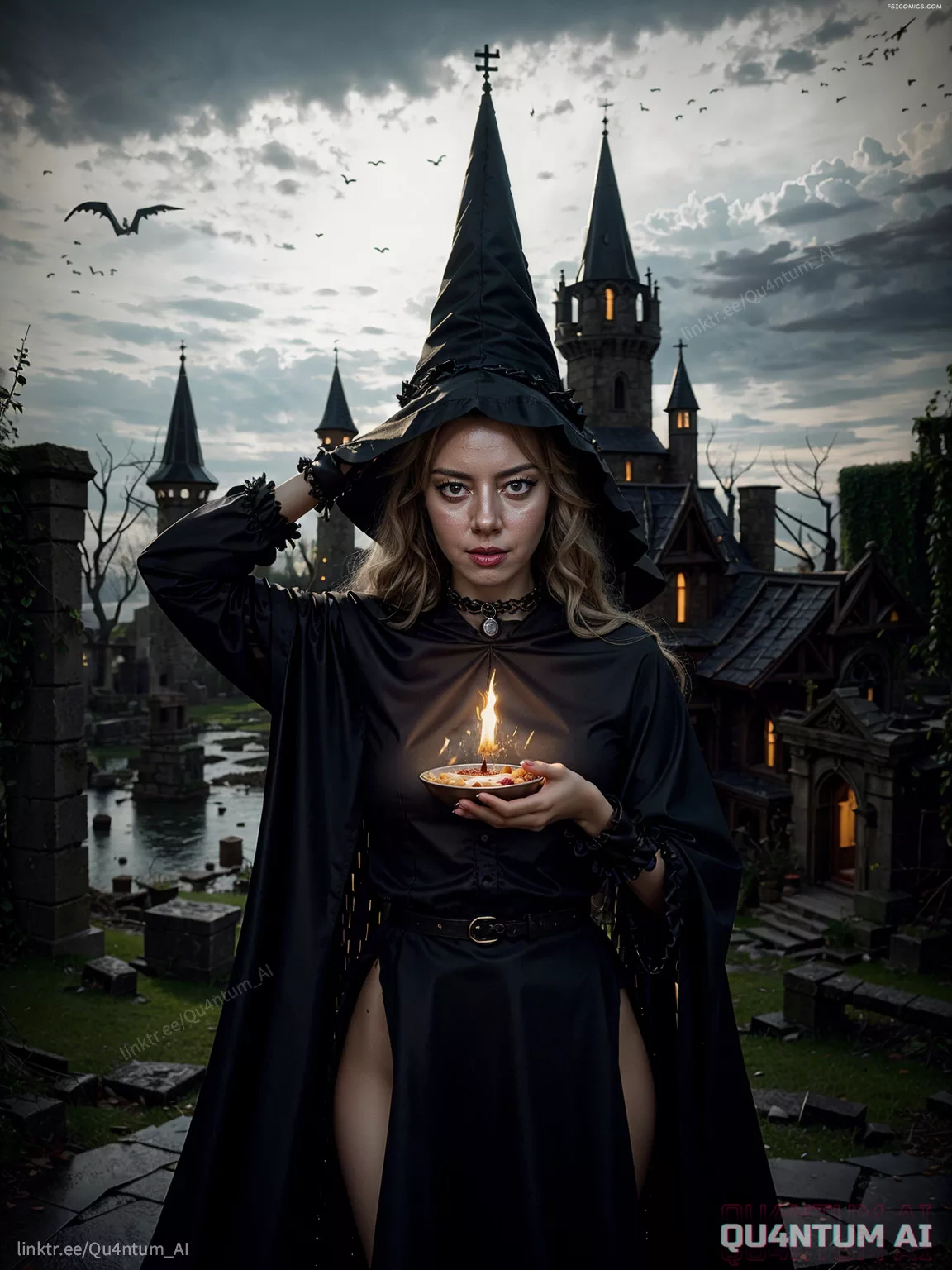 Aubrey Plaza Witch Agatha All Along Halloween QuantumAI FSIComics.com 19 - FSIComics
