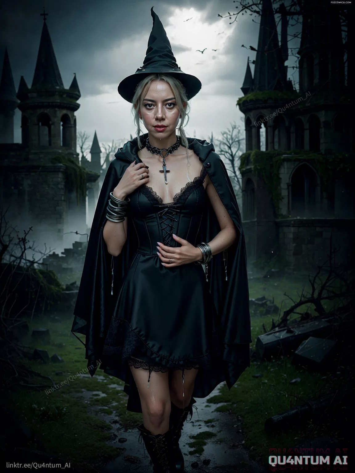Aubrey Plaza Witch Agatha All Along Halloween QuantumAI FSIComics.com 8 - FSIComics