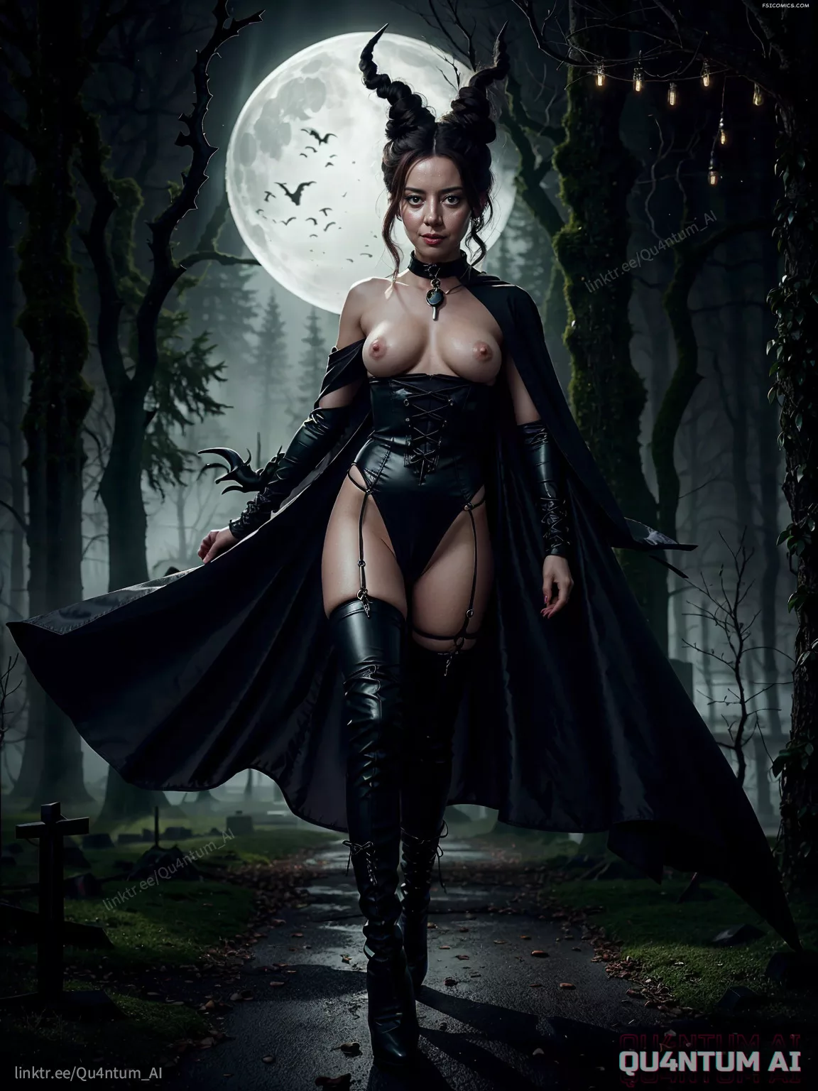 Aubrey Plaza Witch Agatha All Along Halloween QuantumAI FSIComics.com 9 - FSIComics