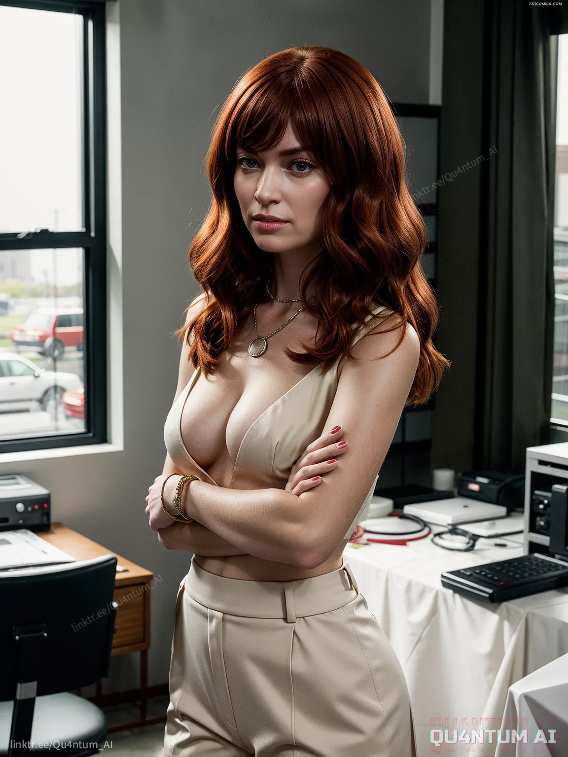 Britt Lower Severance TV Series Apple Office SciFi QuantumAI FSIComics.com 18 - FSIComics Britt Lower Severance TV Series Apple Office SciFi QuantumAI FSIComics.com 18 - FSIComics