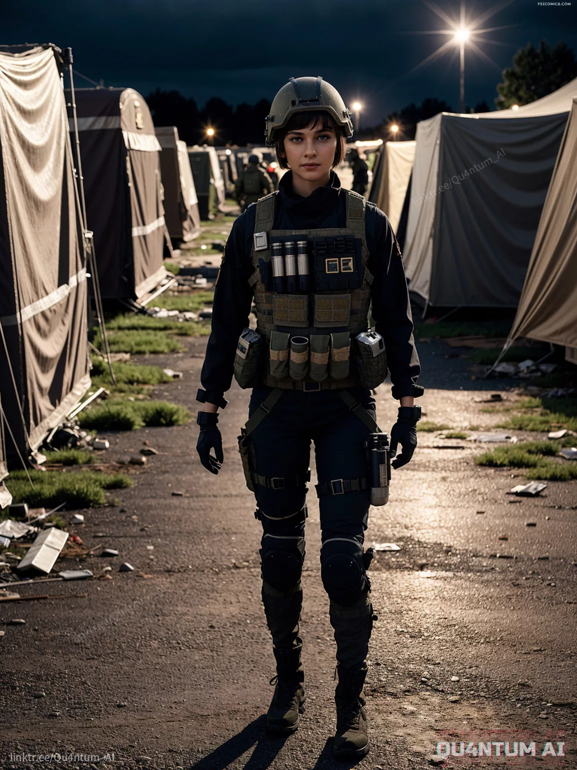 Cailee Spaeny Civil War Press Journalist Military Tactical Alien Adventure QuantumAI FSIComics.com 02 00024 697392012 QuantumAI - FSIComics