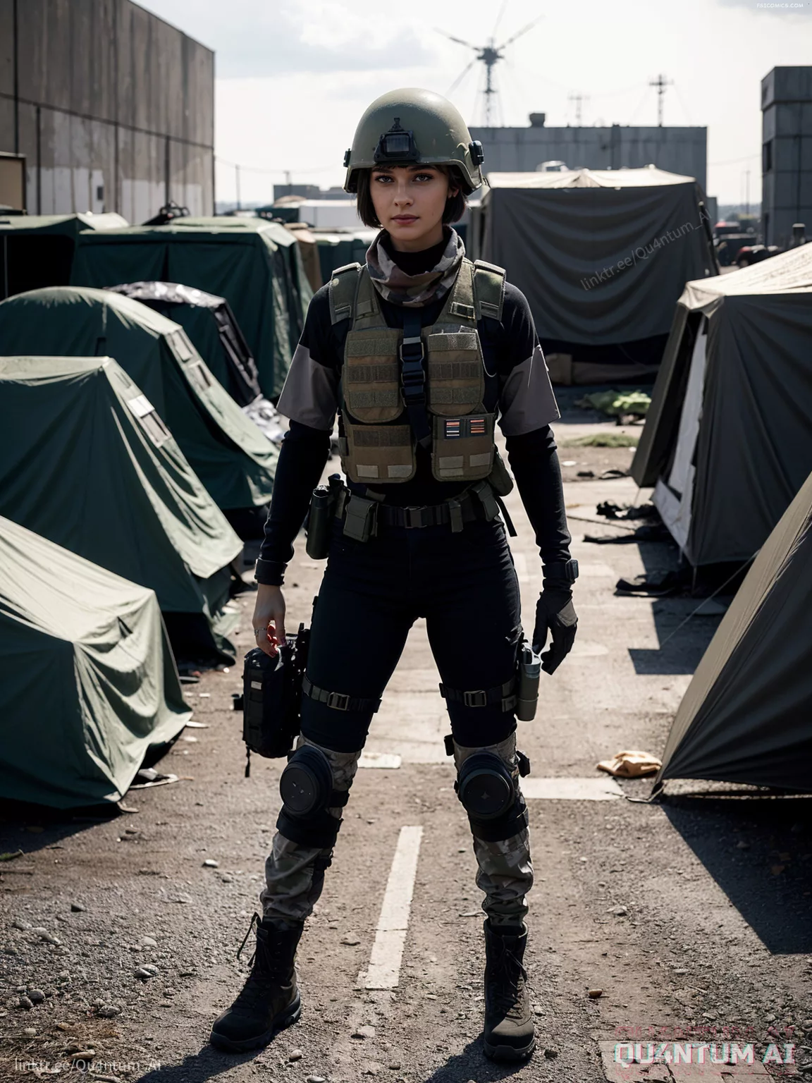 Cailee Spaeny Civil War Press Journalist Military Tactical Alien Adventure QuantumAI FSIComics.com 03 00029 3975001105 QuantumAI - FSIComics