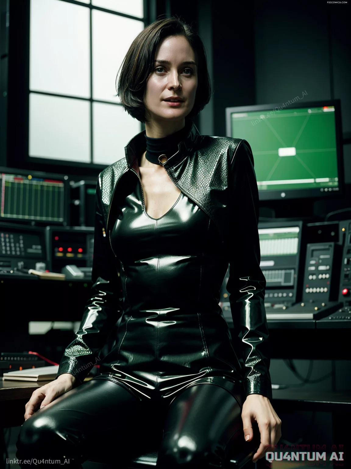Carrie Anne Moss The Matrix Trinity Latex Classic 1999 Retro Red Pill QuantumAI FSIComics.com 29 00128 1091856847 QuantumAI - FSIComics Carrie Anne Moss The Matrix Trinity Latex Classic 1999 Retro Red Pill QuantumAI FSIComics.com 29 00128 1091856847 QuantumAI - FSIComics