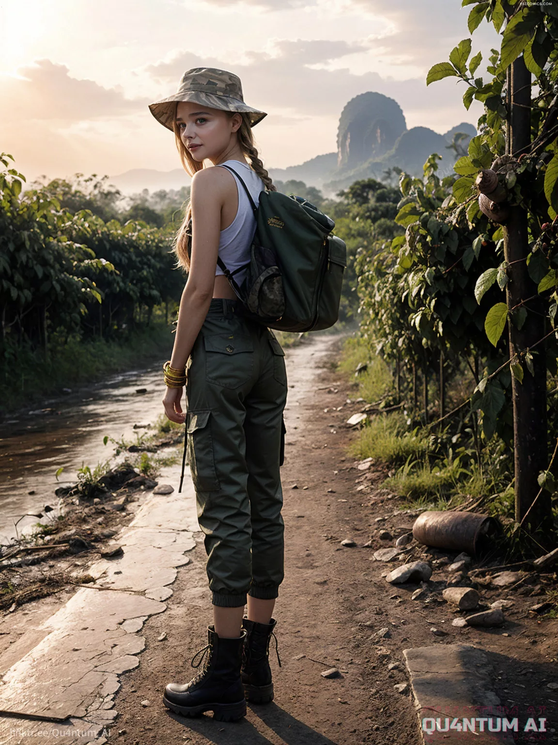 Chloe Grace Moretz Thailand Thai Street Food QuantumAI FSIComics.com 14 - FSIComics
