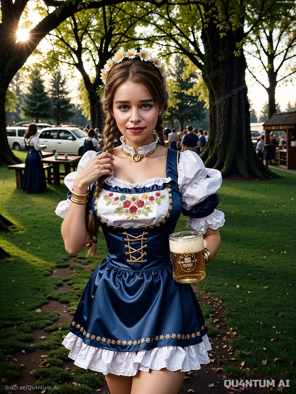 Elizabeth Olsen Jenna Ortega Sadie Sink Emilia Clarke Oktoberfest Mix QuantumAI FSIComics.com 10 - FSIComics