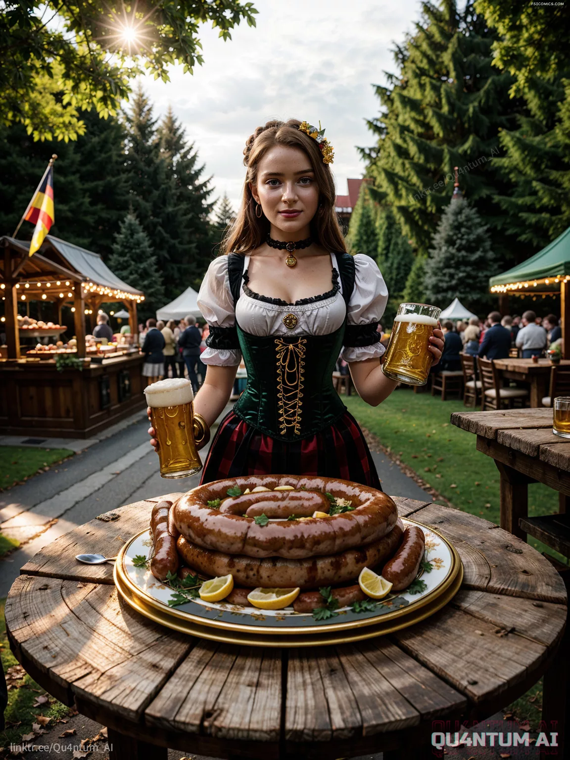 Elizabeth Olsen Jenna Ortega Sadie Sink Emilia Clarke Oktoberfest Mix QuantumAI FSIComics.com 11 - FSIComics