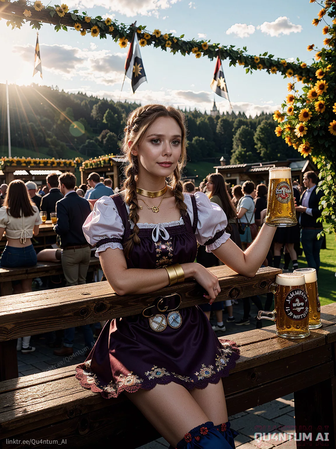 Elizabeth Olsen Jenna Ortega Sadie Sink Emilia Clarke Oktoberfest Mix QuantumAI FSIComics.com 15 - FSIComics