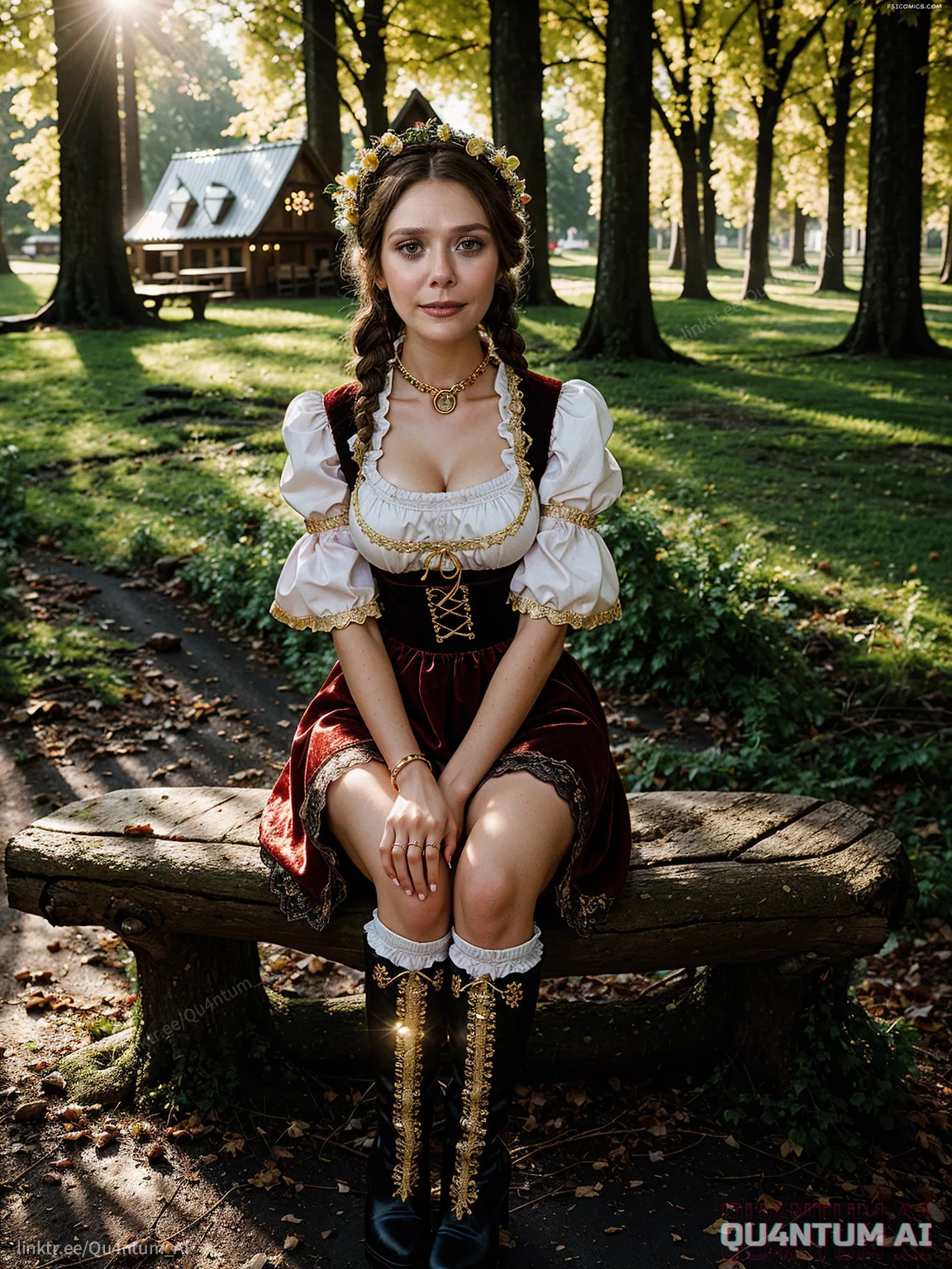 Elizabeth Olsen Jenna Ortega Sadie Sink Emilia Clarke Oktoberfest Mix QuantumAI FSIComics.com 20 - FSIComics