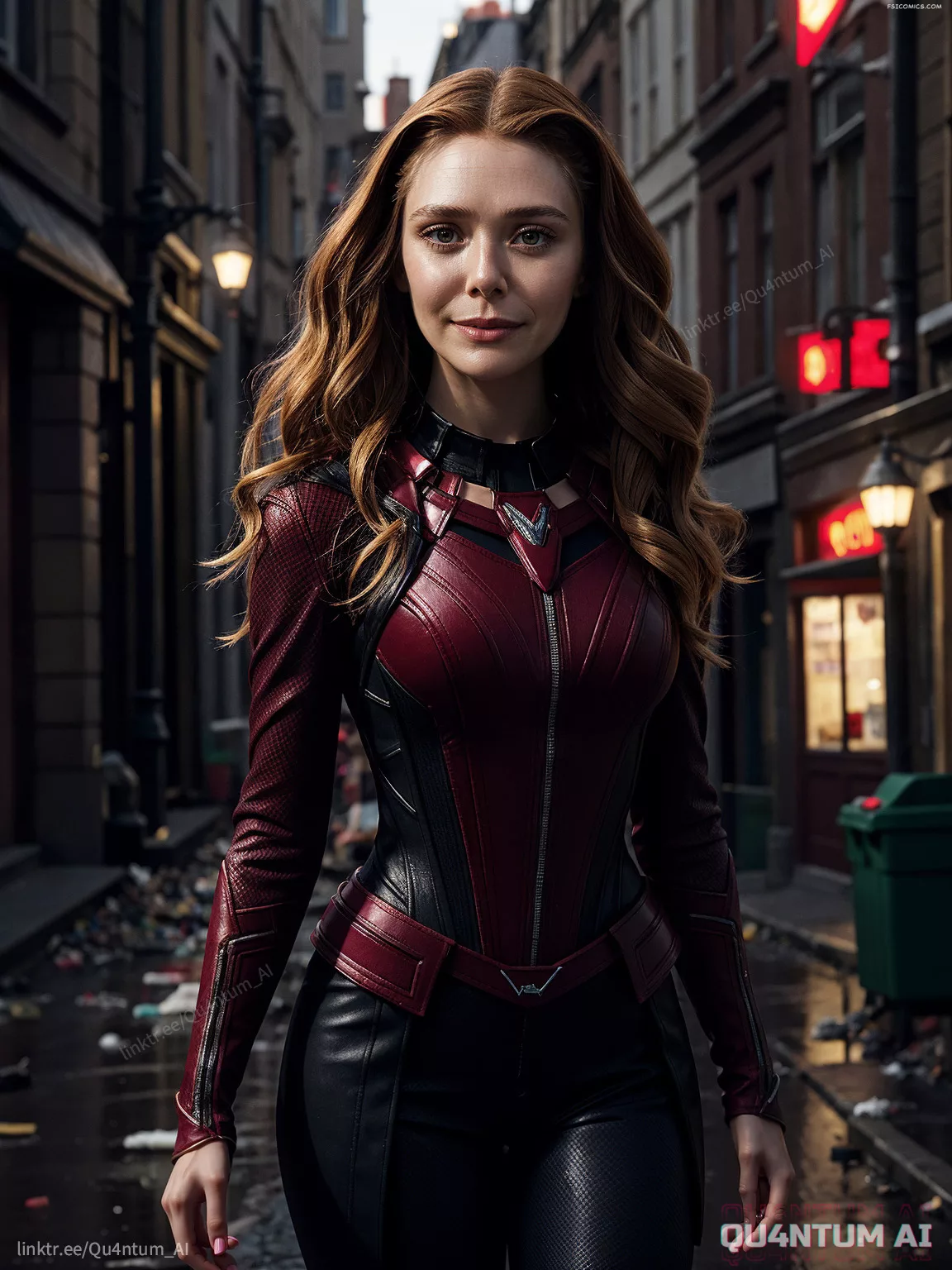 Elizabeth Olsen Scatrlet Witch Wanda Vision Wanda Maximoff Avengers Super Heroine QuantumAI FSIComics.com 21 - FSIComics