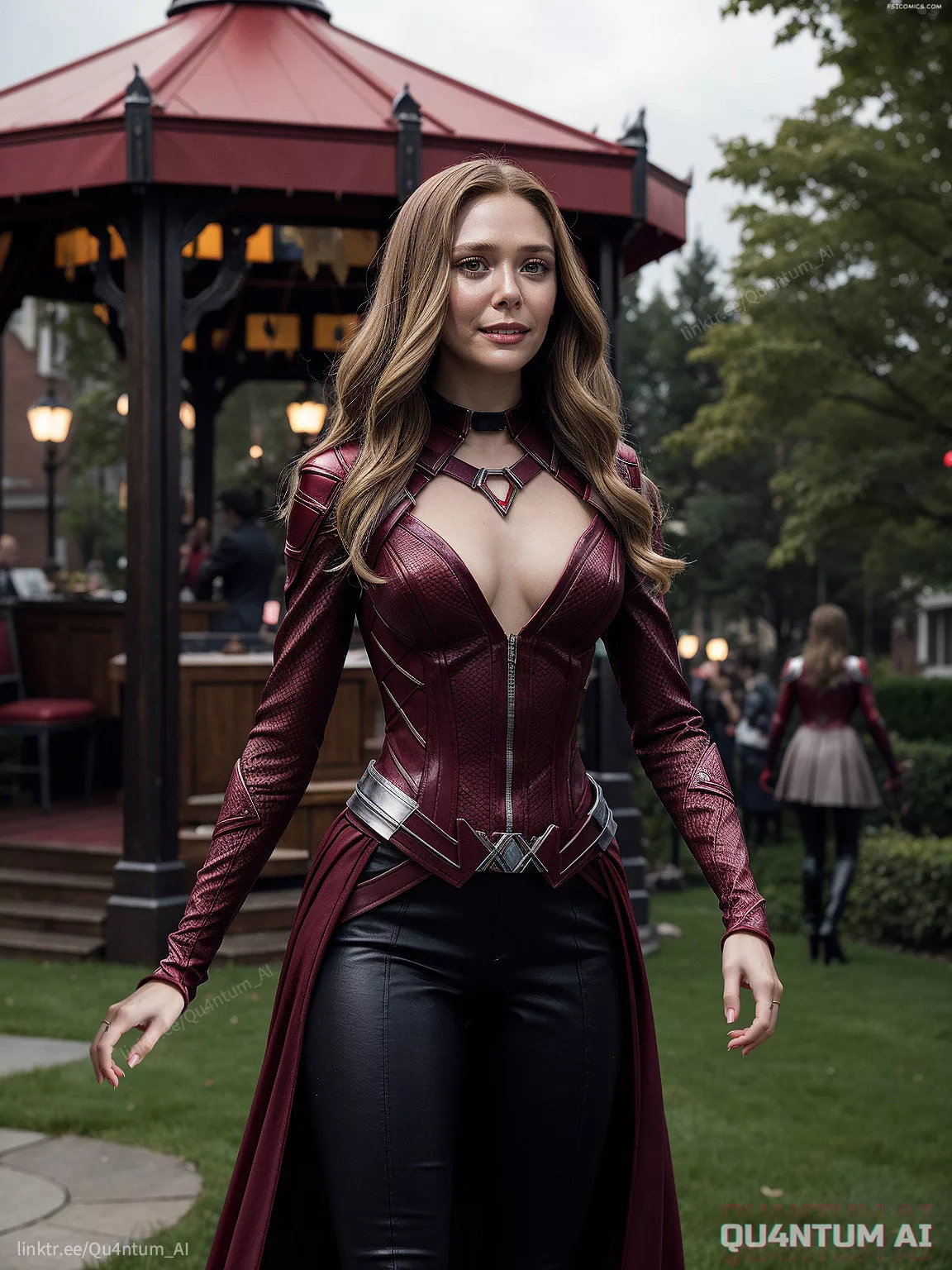 Elizabeth Olsen Scatrlet Witch Wanda Vision Wanda Maximoff Avengers Super Heroine QuantumAI FSIComics.com 4 - FSIComics