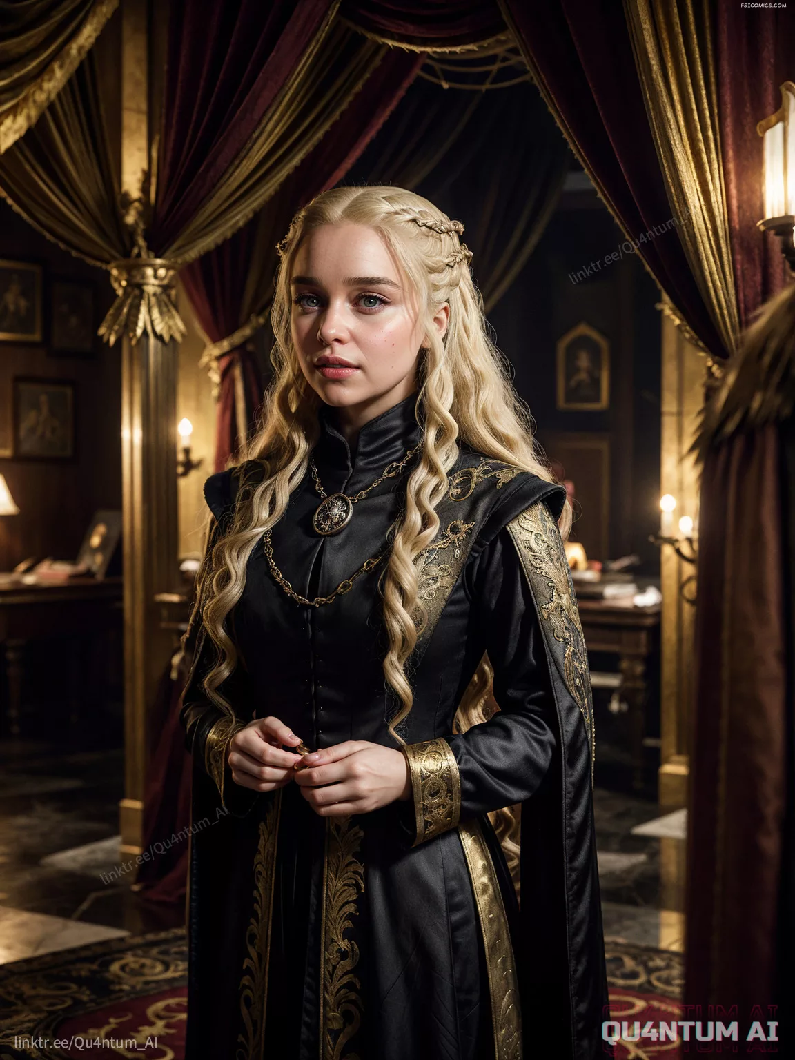 Emilia Clarke and Lena Headey Game Of Thrones GOT Dark Fantasy QuantumAI FSIComics.com 14 - FSIComics Emilia Clarke and Lena Headey Game Of Thrones GOT Dark Fantasy QuantumAI FSIComics.com 14 - FSIComics